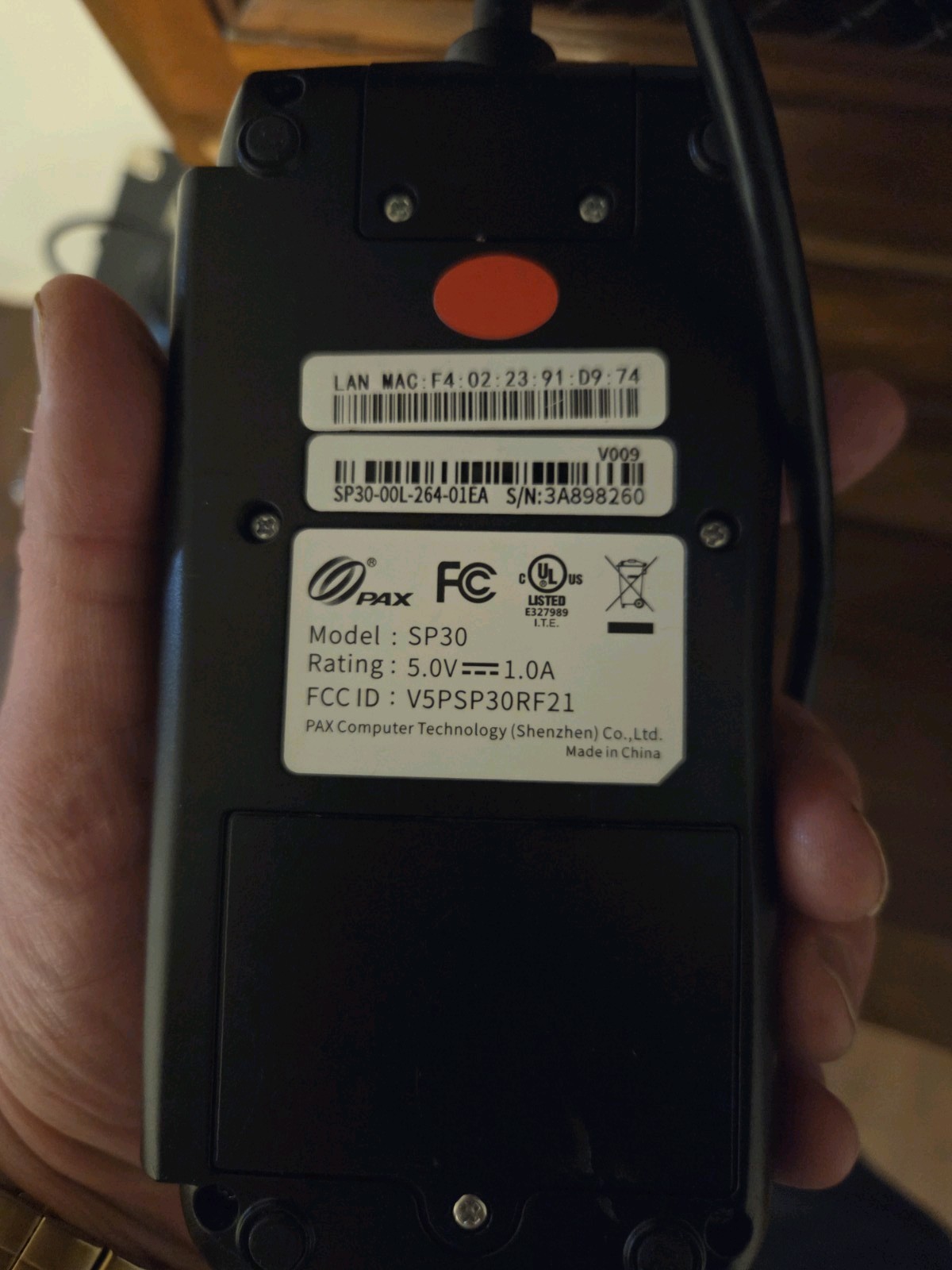 PAX S300 Integrated PIN Pad Credit Card Terminal