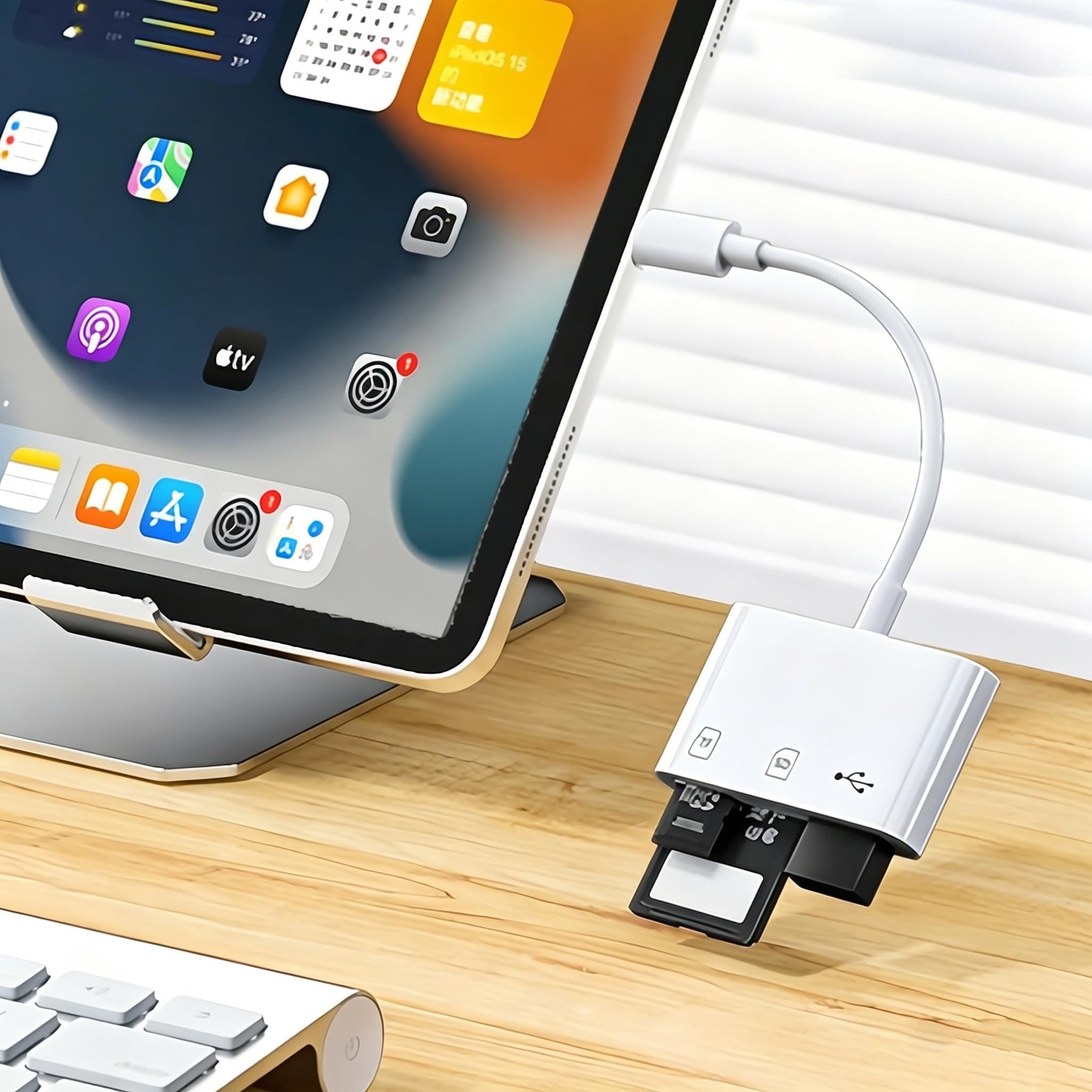 USB C SD/TF Card Reader – 3 in 1 Type C to TF/SD/USB Disk Reader Adapter | Ty…