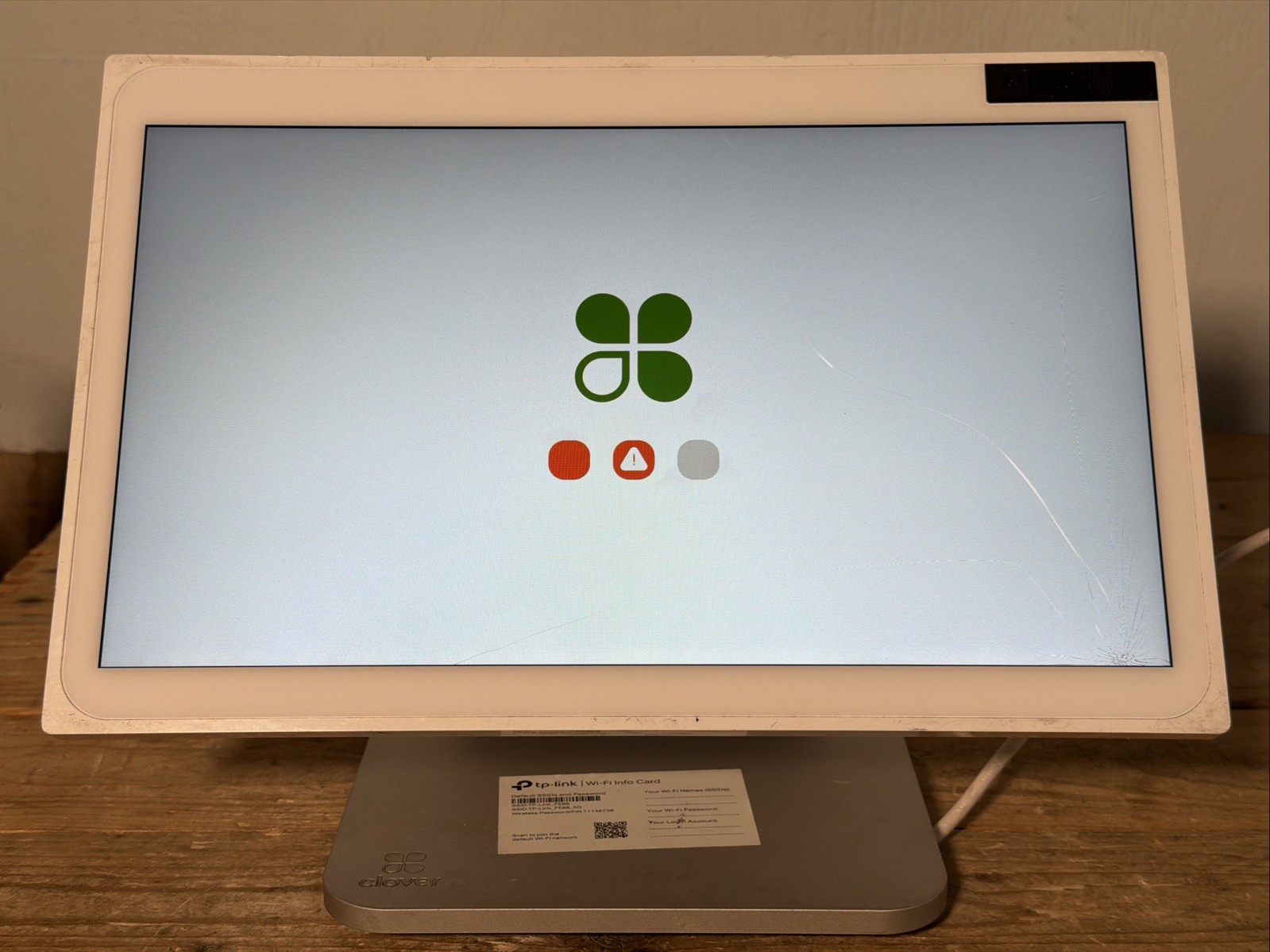 Clover Station Duo Display S505 Cracked Tamper Mode PARTS OR REPAIR ONLY!