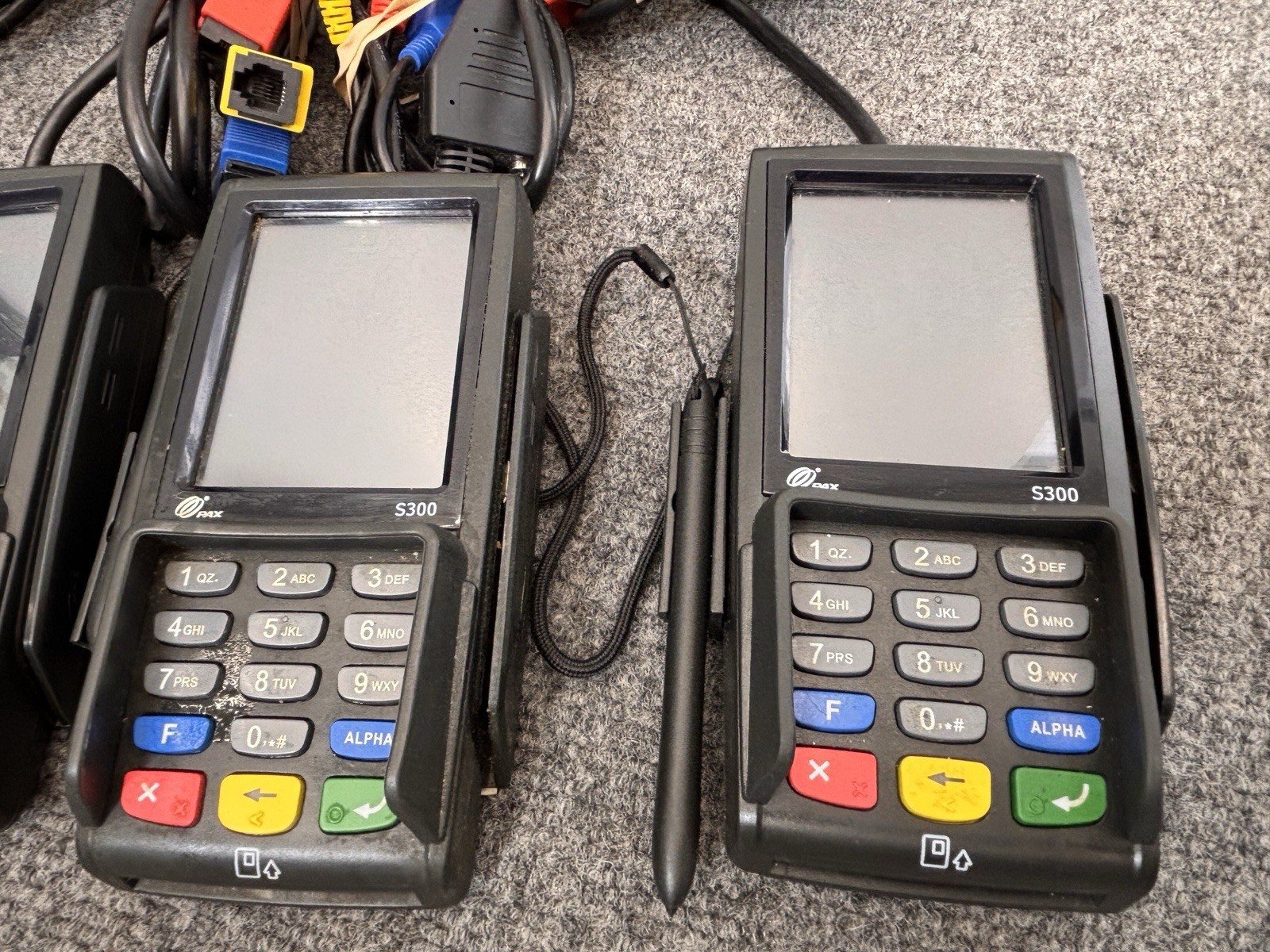 (LOT OF 4) PAX S300 Credit Card Terminal UNTESTED AS-IS