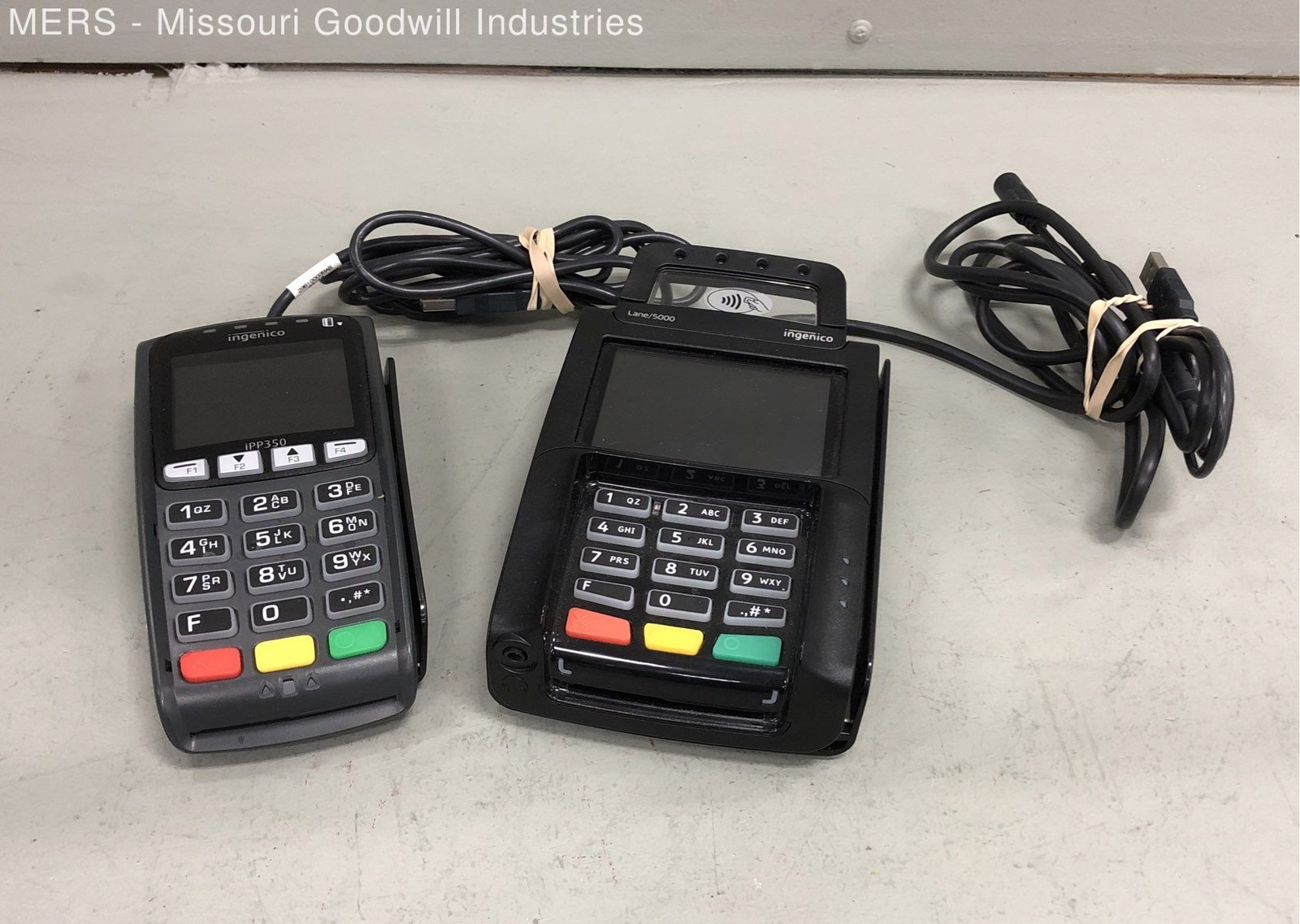 Ingenico iPP350 & Lane/5000 Payment Terminals 2 Piece Lot Untested