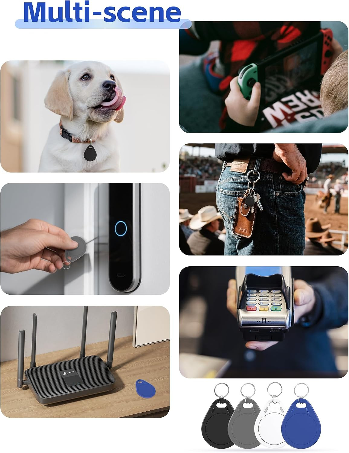 NFC Tags Tag215 NFC Keytags Black NFC fob Rewritable NFC 215 Tag NFC Business Ca