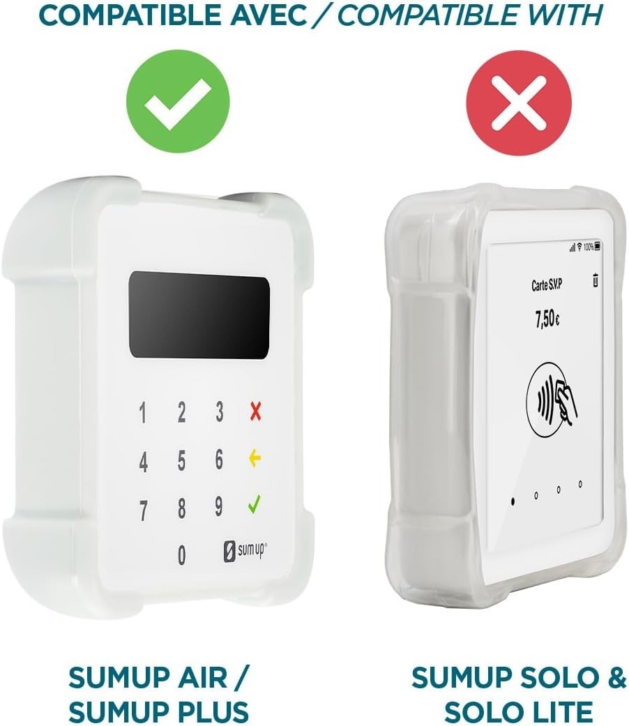 Secure Case for SumUp Air Card Reader, Light Grey