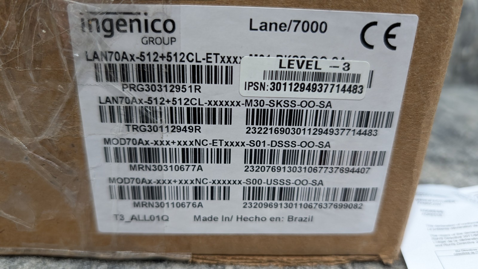 Ingenico Lane/7000 Credit Card Payment Terminals W/stylus 🔥New For Parts🔥