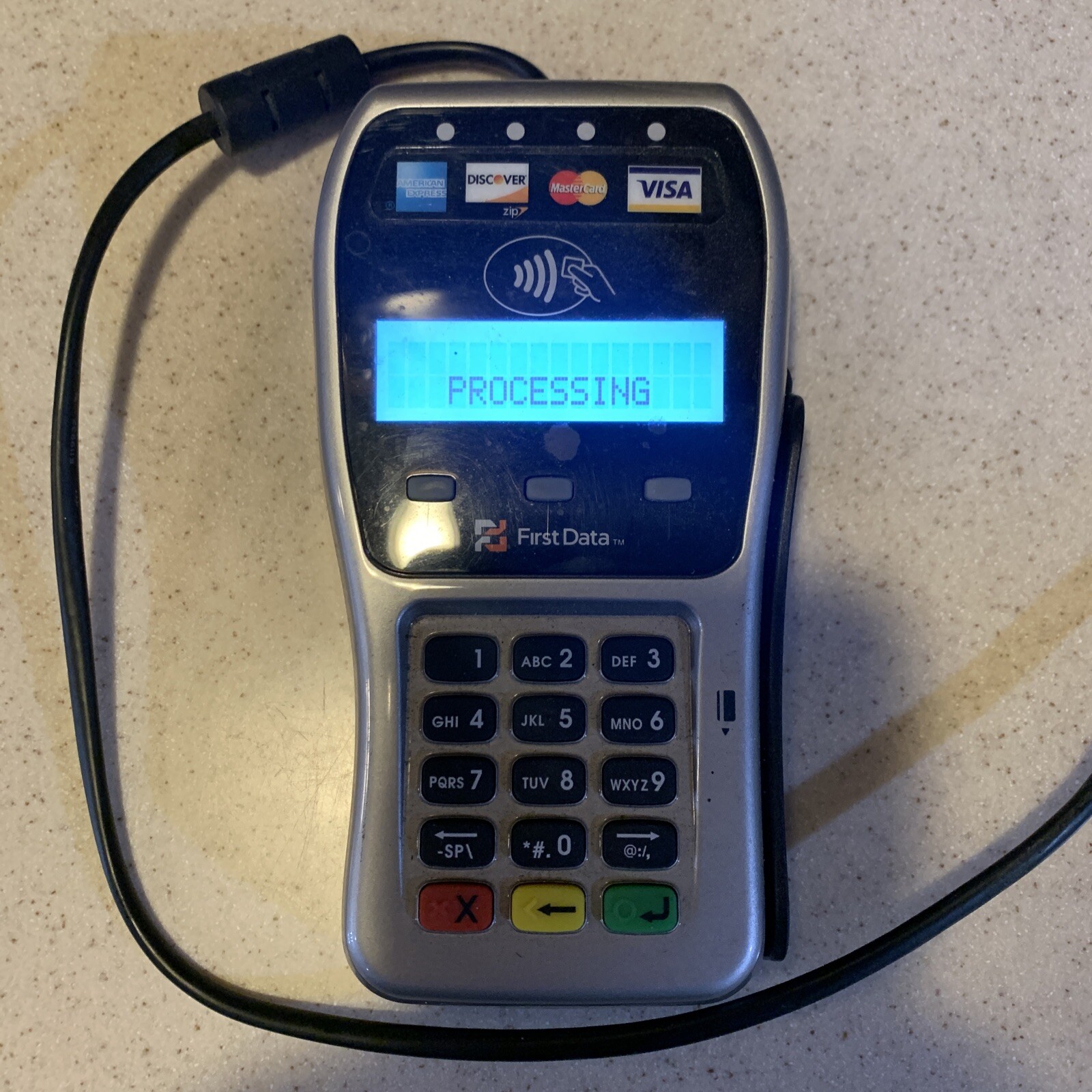 First Data FD-35 Pin Pad Credit Card Reader USB powered WORKING FREE SHIPPING