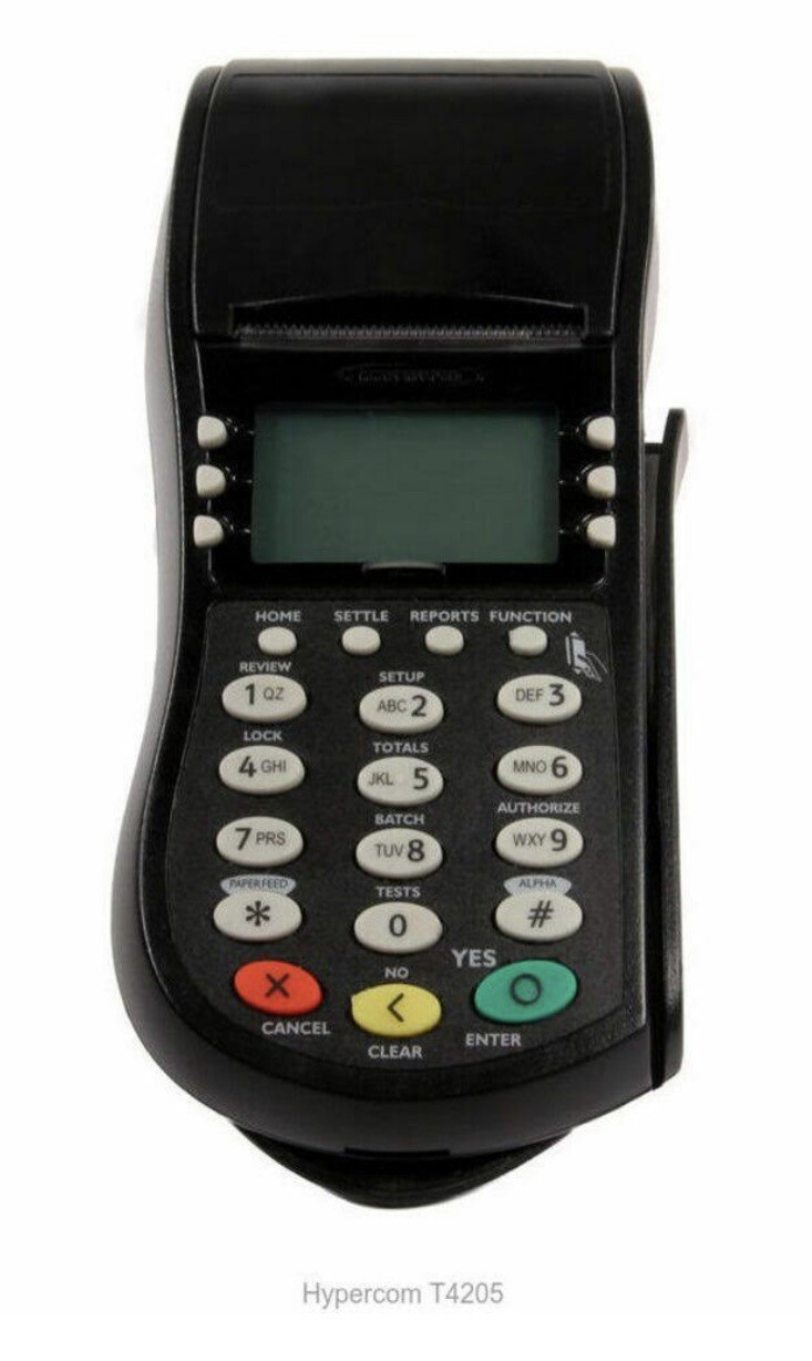 Hypercom Model T4205 Credit Card Process Machine