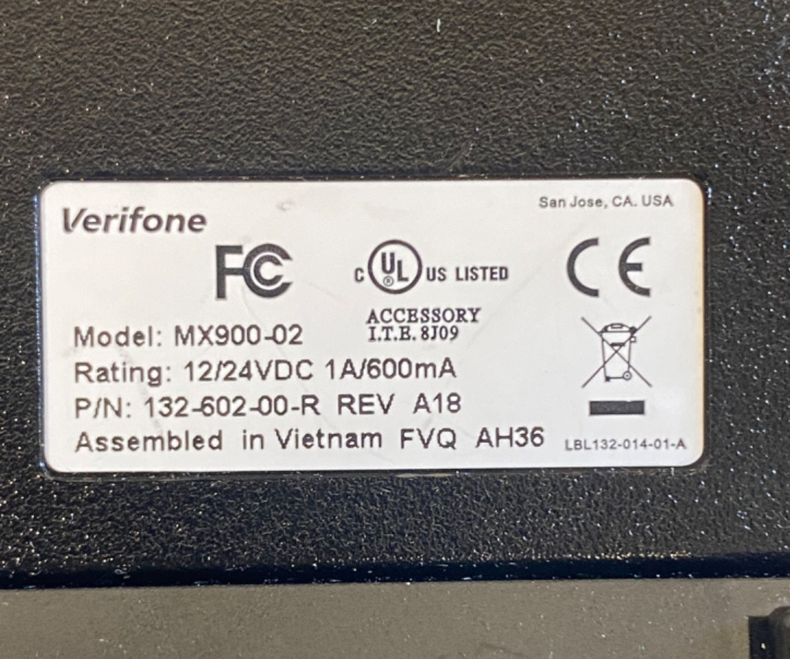 LOT OF 3* Verifone MX915 Credit Card Terminal M177-409-01-R Pinpad Keypad