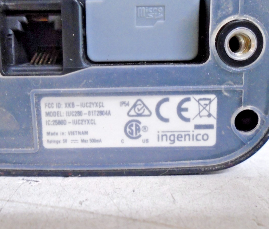 Ingenico iUC285 Contact & Contactless Payment Terminal Credit Card Reader | RB