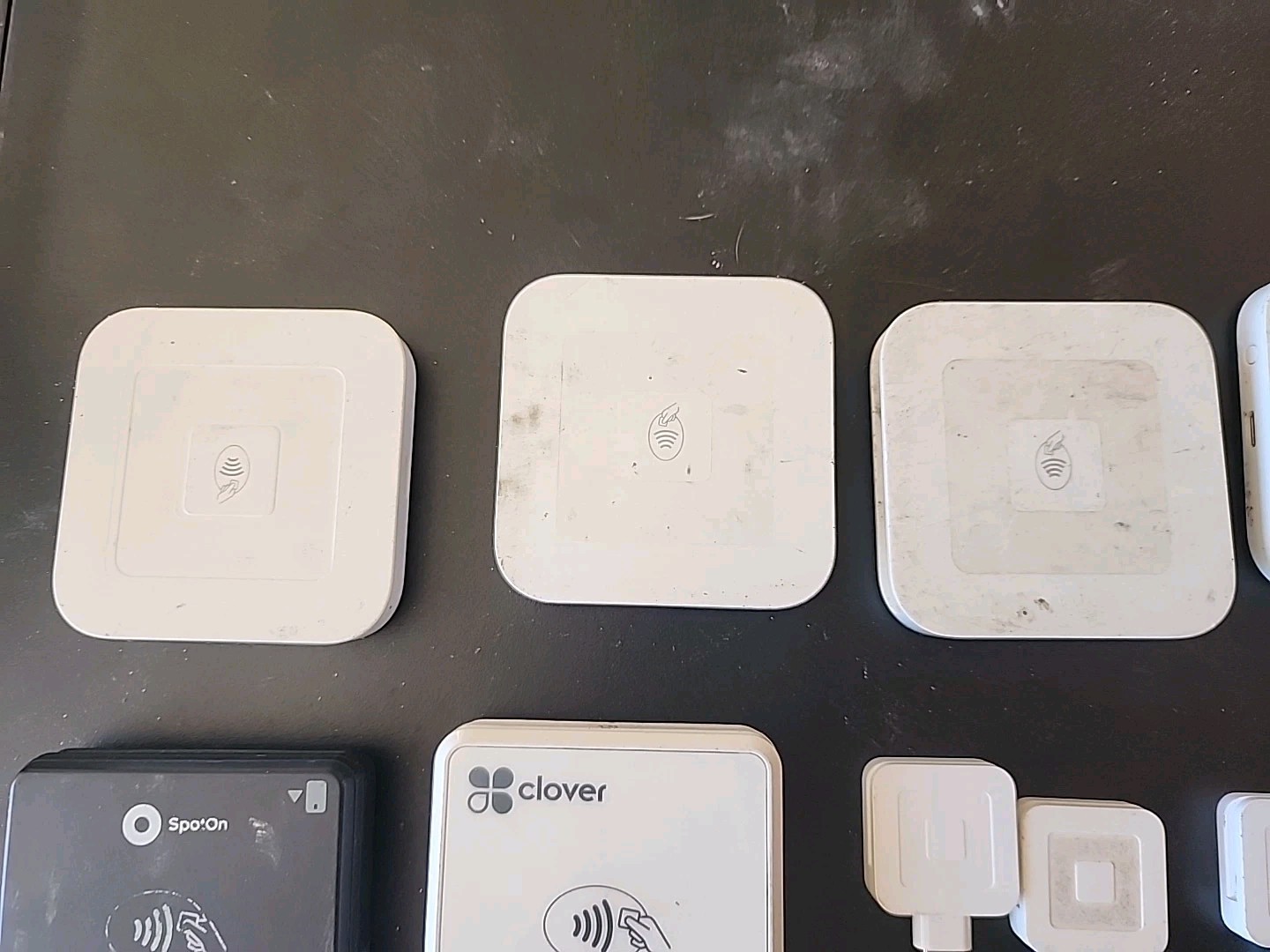 9 Credit Card Chip Readers. Square, Clover, G Pay Plug In & Bluetooth UNTESTED