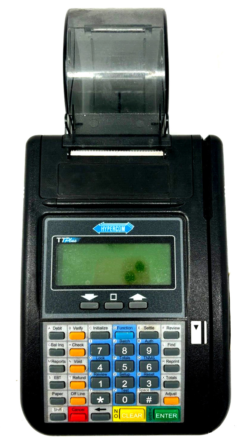 Hypercom T7Plus (POS Credit Card System) – NO POWER CORD INCLUDED
