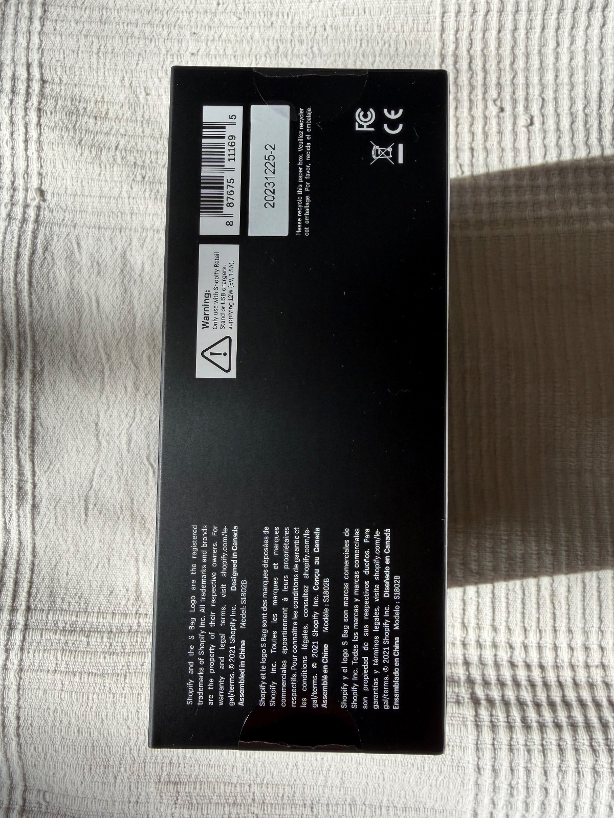 Shopify Dock for Tap and Chip Reader S1802B New Sealed