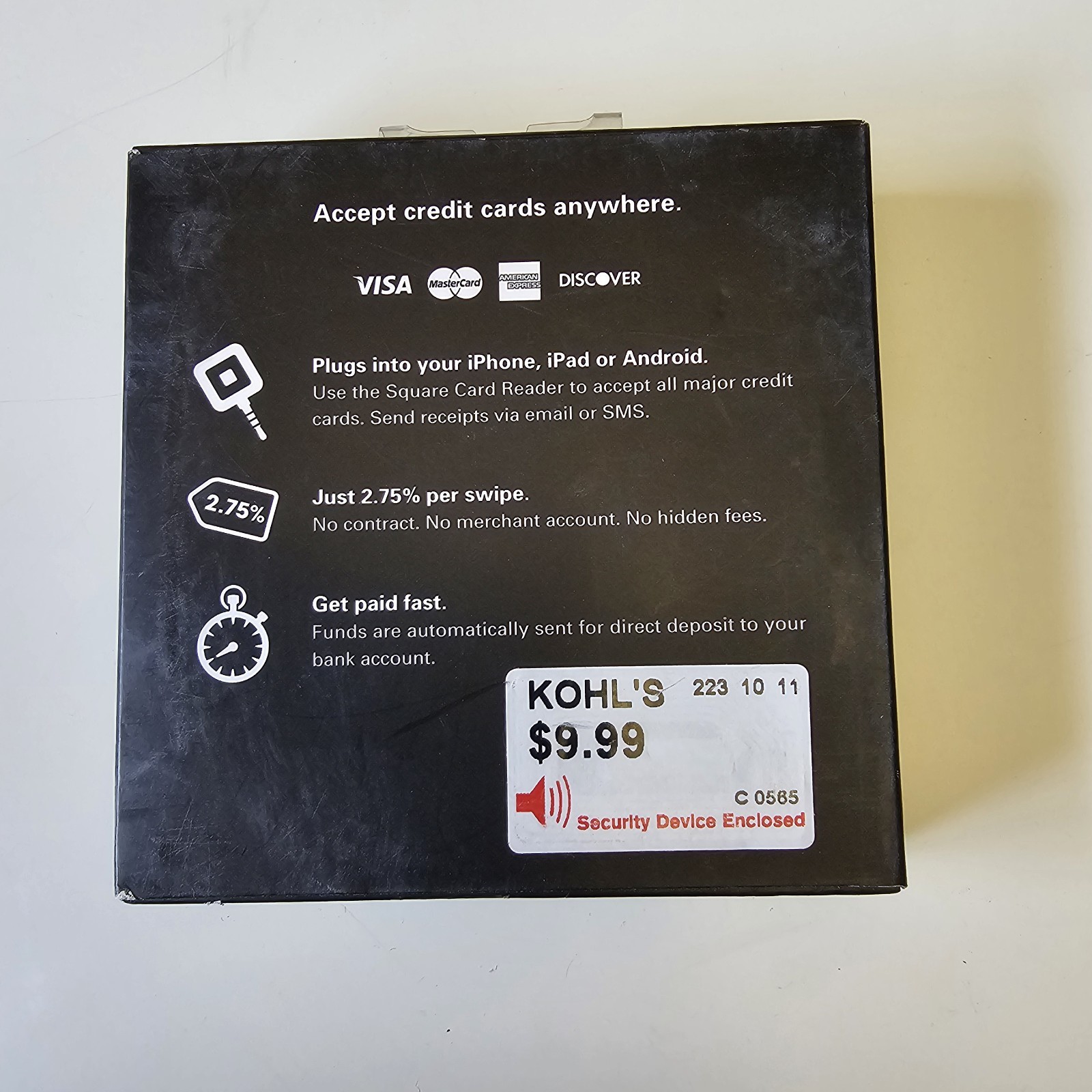 Square Credit Card Reader S3, 3.5mm Connection (RO1G1W)