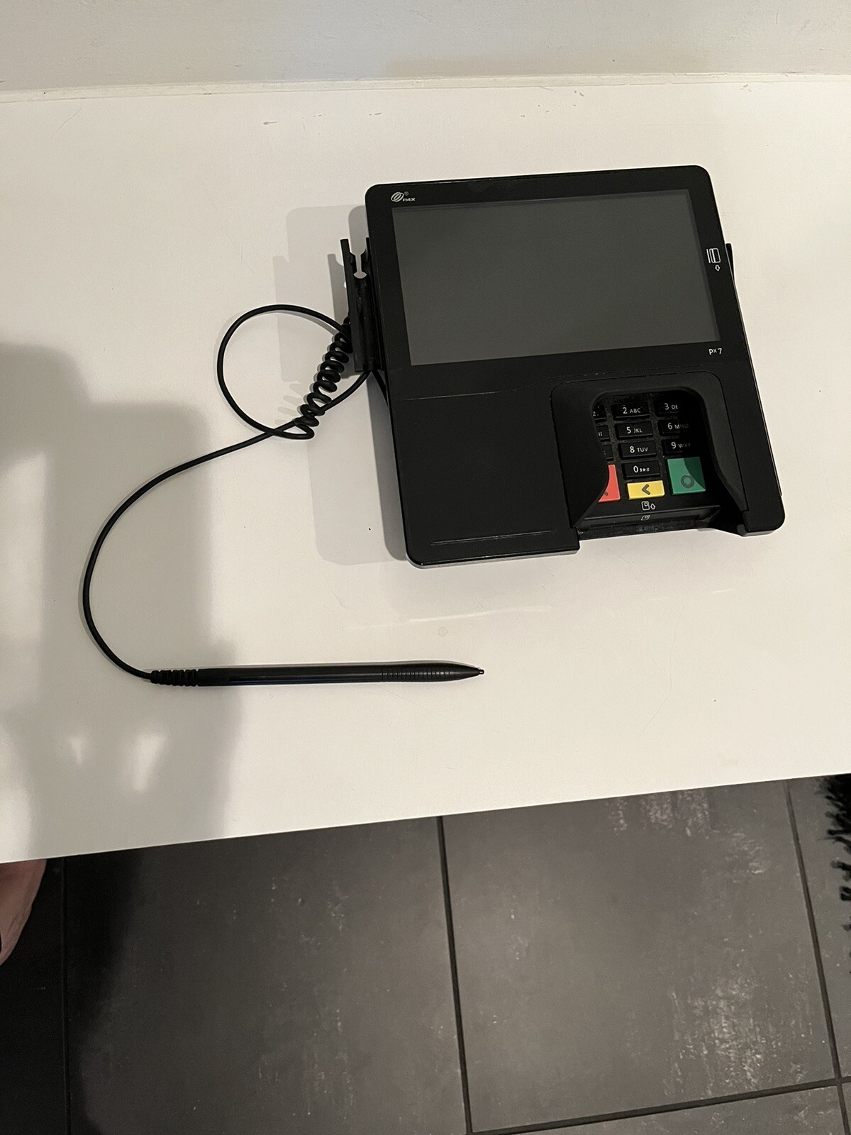 PAX PX7 Credit Card Terminal -Pin Pad Signature Capture P/N PX7-00S-R74-12LA 008
