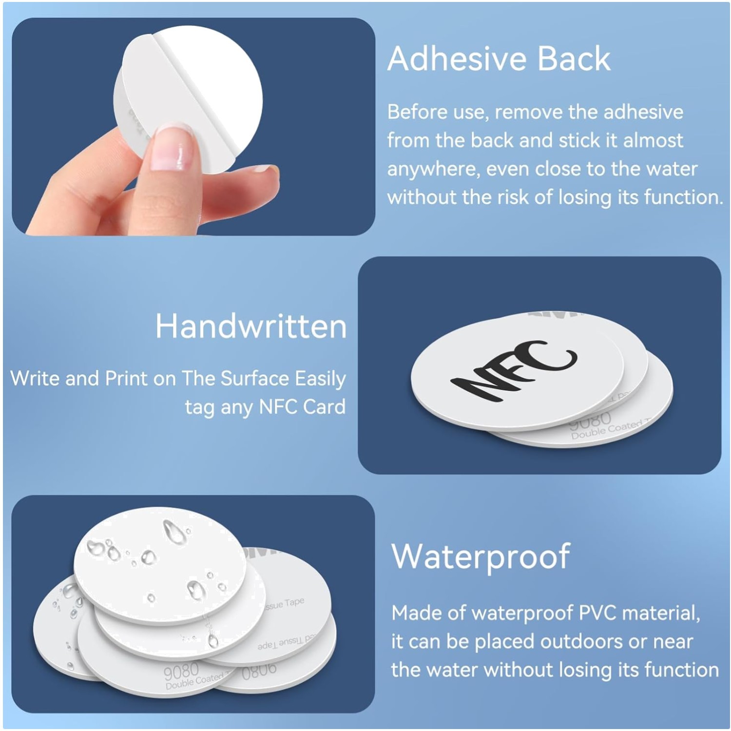 Waterproof NFC Stickers – TagMo Compatible
