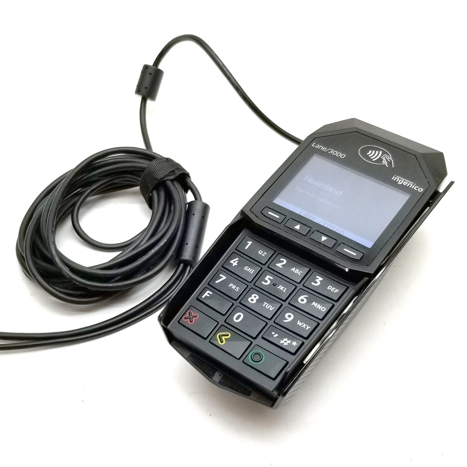 Ingenico Credit Card Terminal POS Lane 3000 NFC Chip w/Cable MRN30310702A Lot 4