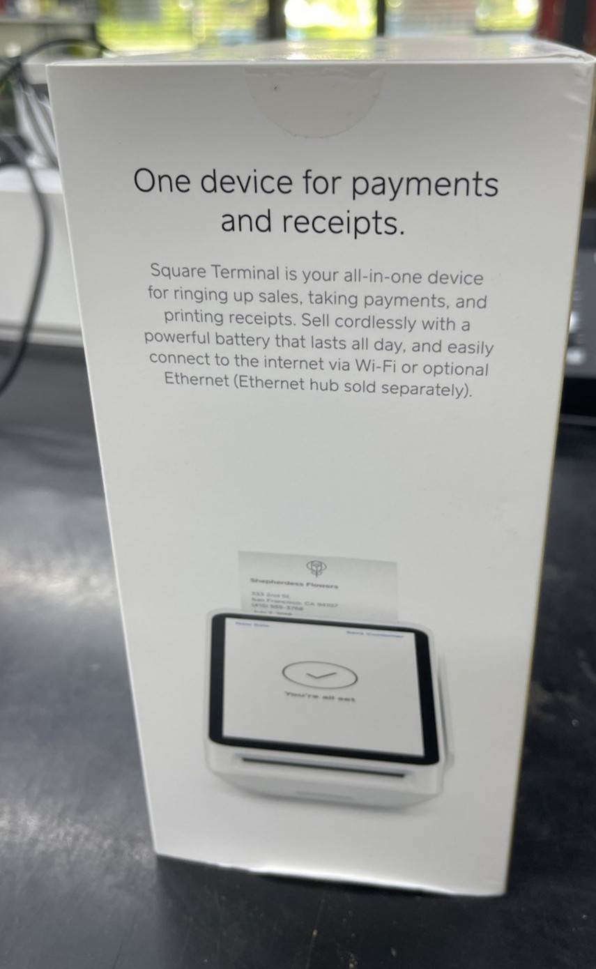 Square Terminal – Credit Card Reader Machine Mobile POS NEW SEALED!