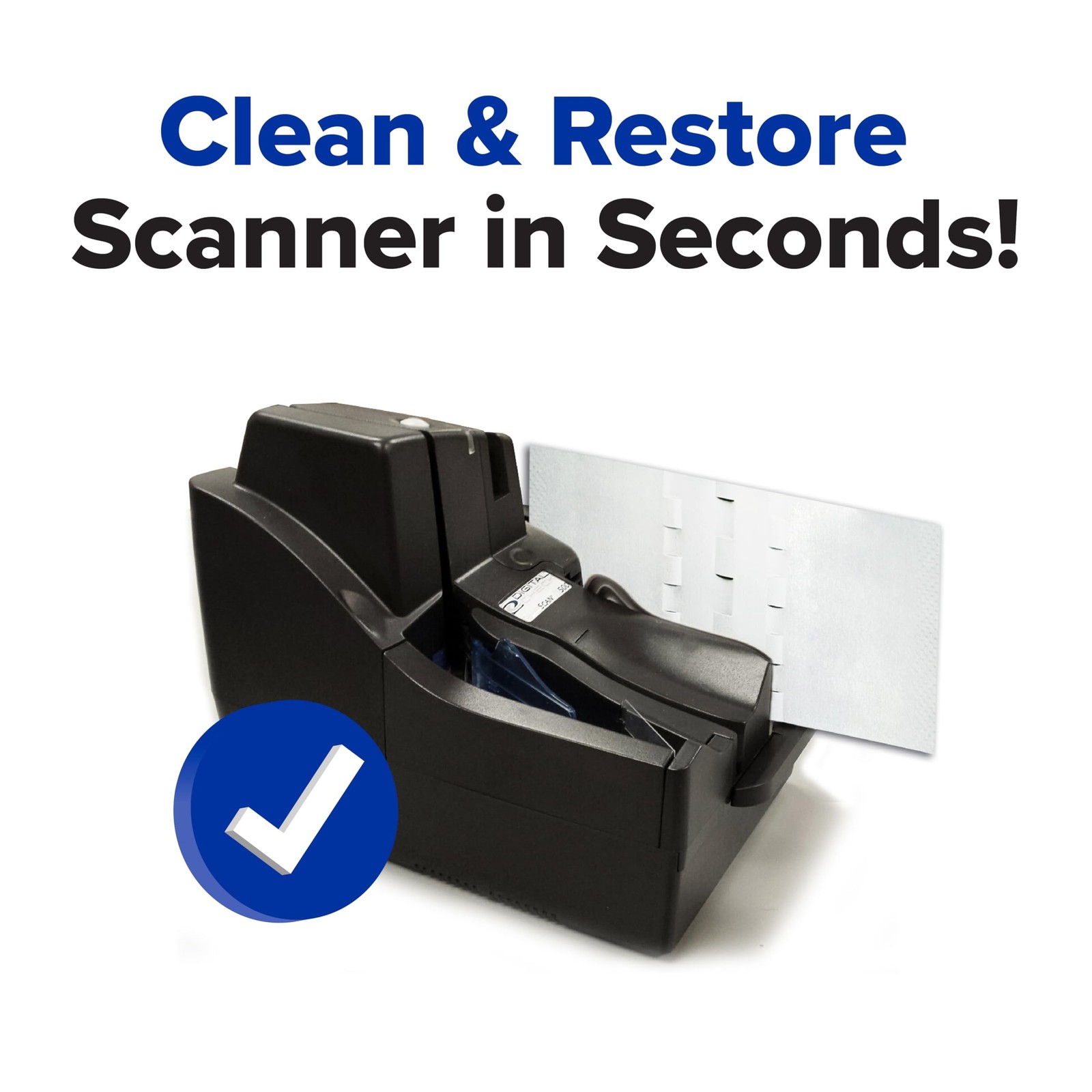 KICTeam – Waffletechnology® Cleaning Cards for Digital Check Scanners (15 C