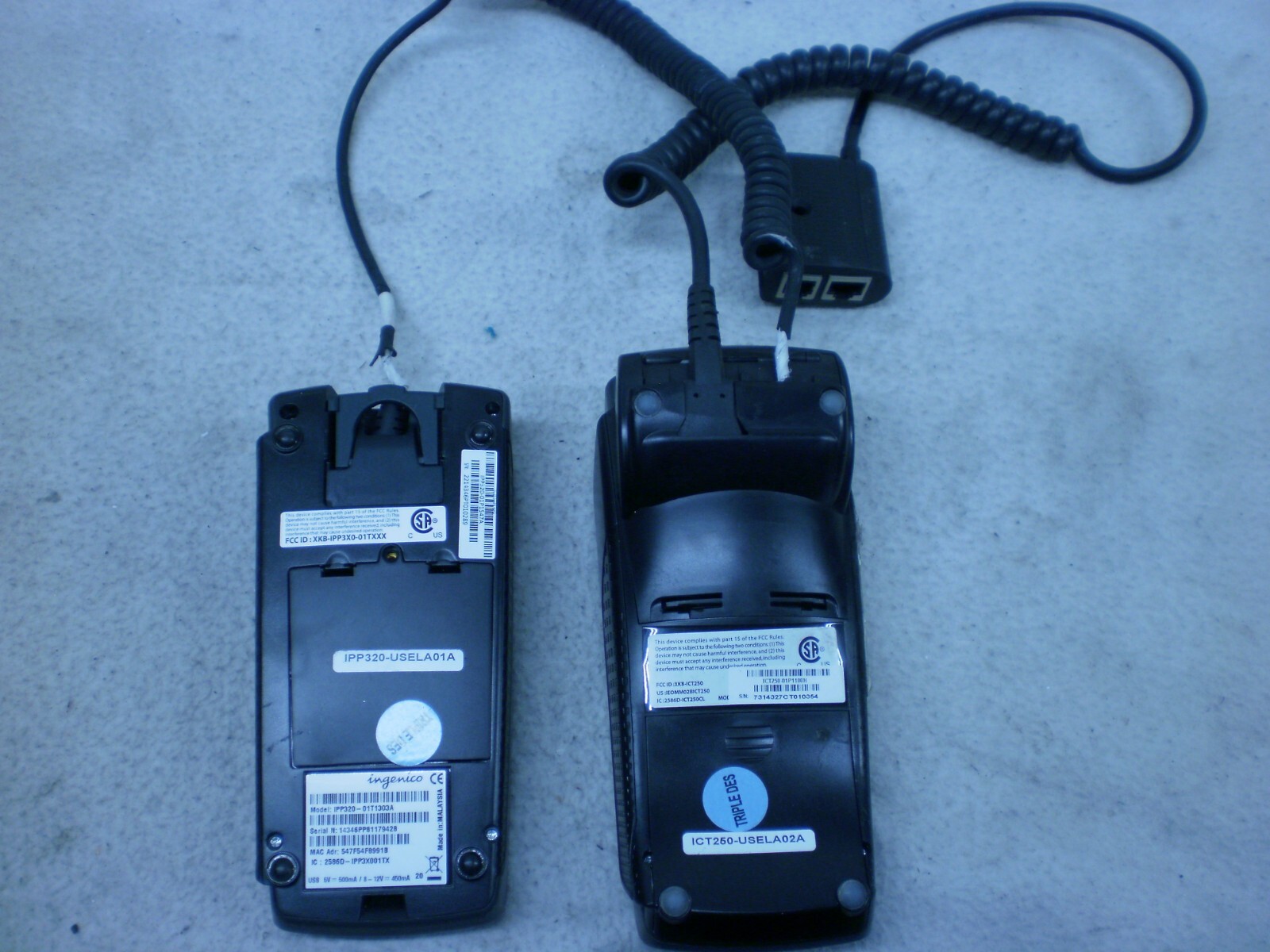 Lot of 9 Credit Card Terminal x3 VeriFone 1000SE/ Hypercom P1320 see description