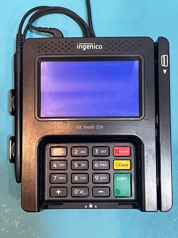 Ingenico (LOT OF 10!) Card Reader ISC250-V4 w/ Pen (Power cables not included)