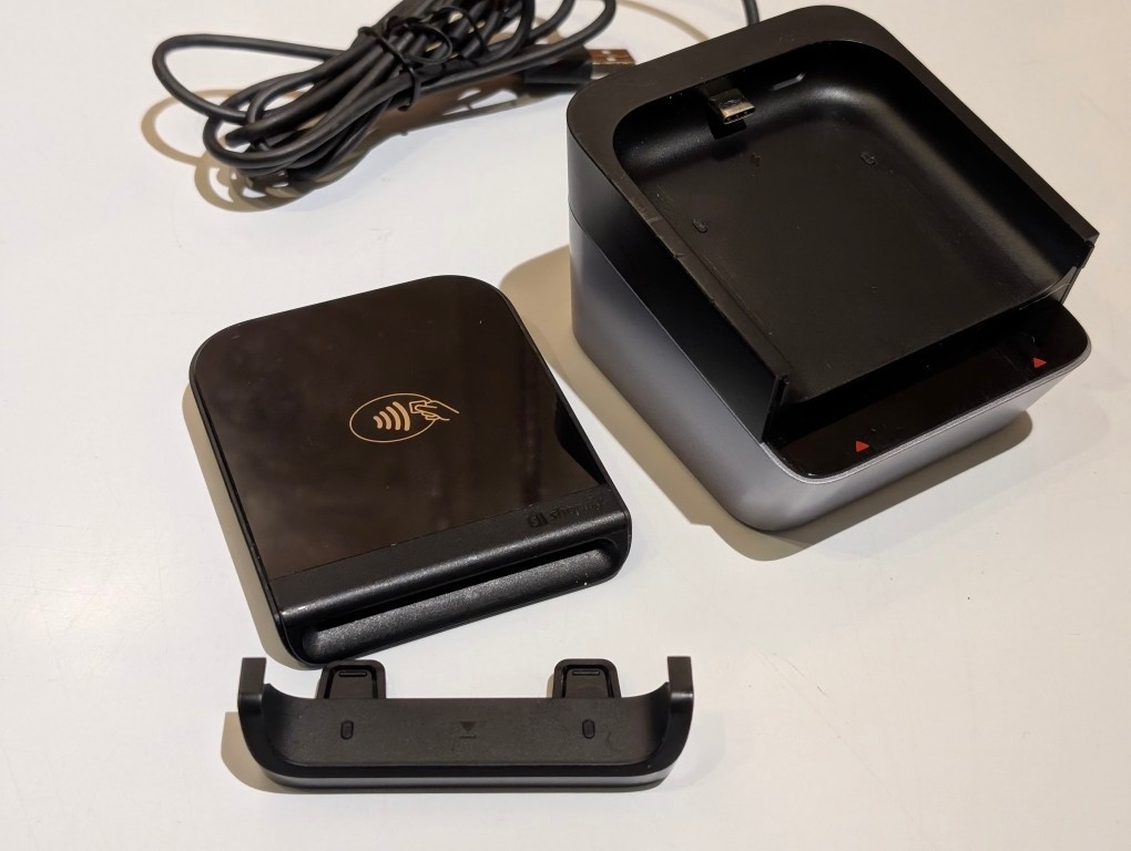 Shopify Tap & Chip S1801 Card Reader With Dock S1802 -Used, Works Great!