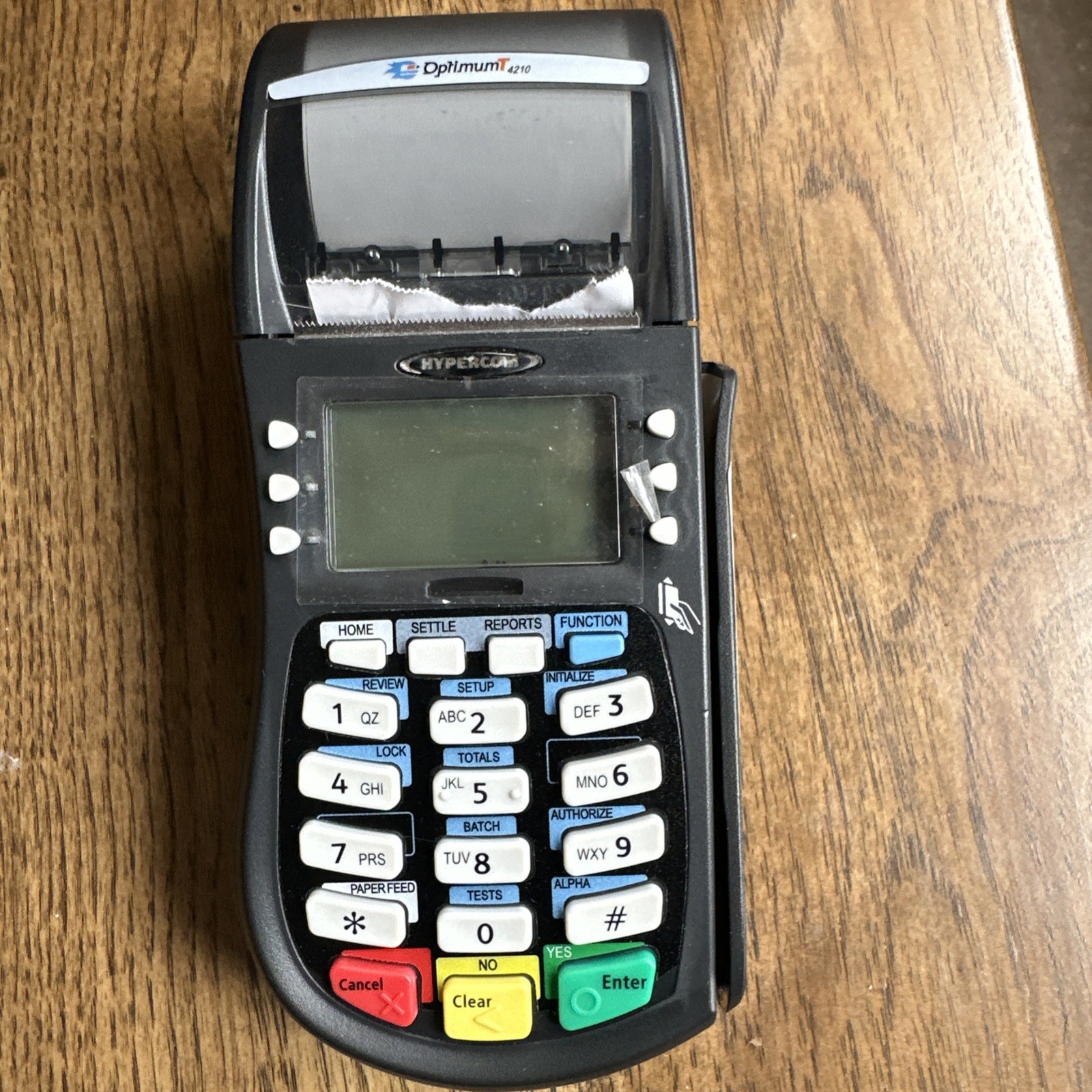 Hypercom Optimum T4210 Credit Card POS Terminal Reader