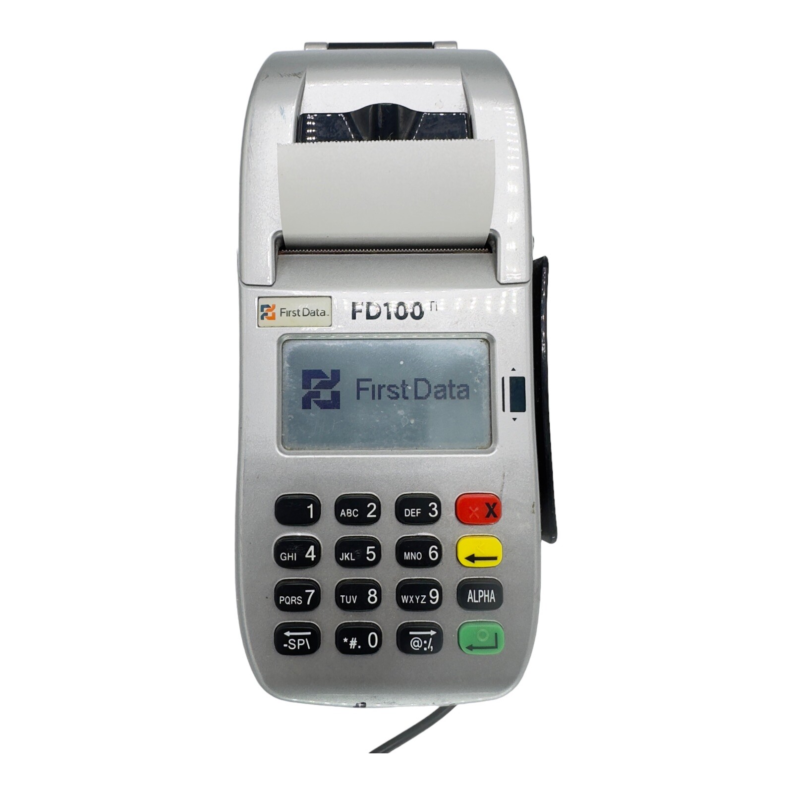 First Data FD100 TI Credit Card Terminal with Power Adapter