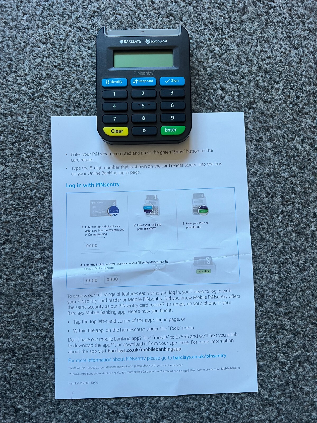 Barclays PINsentry Card Reader – Secure Online Banking