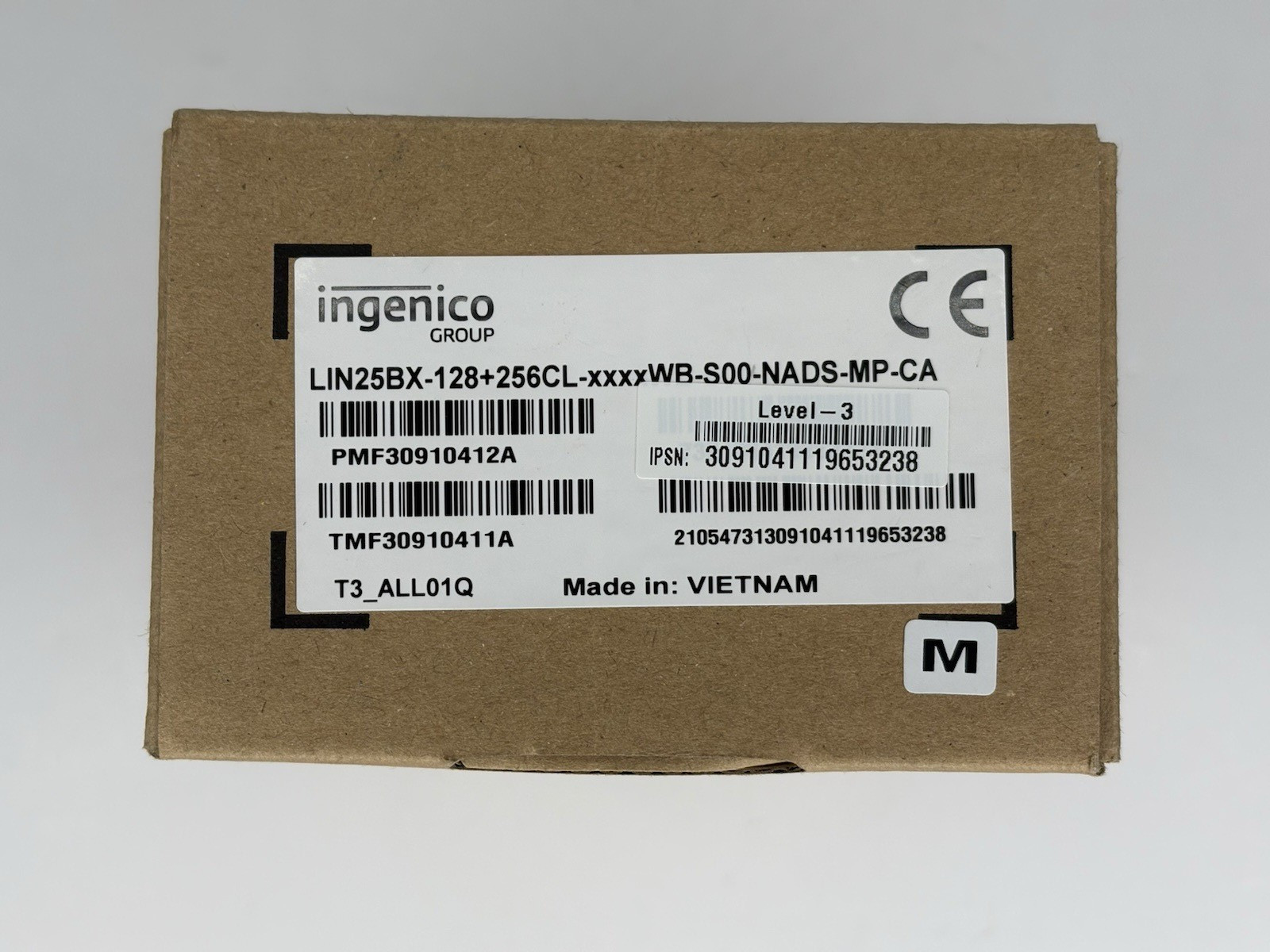 Ingenico Link 2500 PMF30912010U Wireless Bluetooth Terminal Card Reader