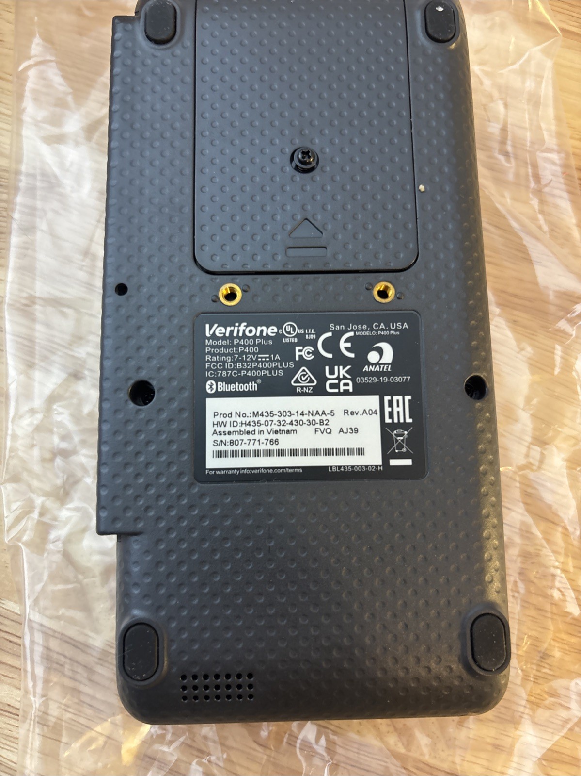 VeriFone P400 Plus Credit Card Reader – New