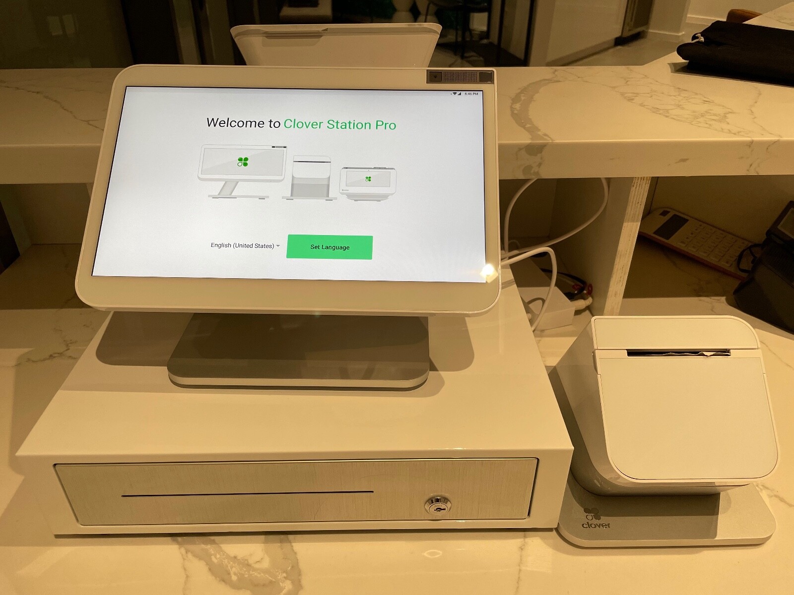 Clover Station Pro (Newest Version) White model set w/ till NEW 