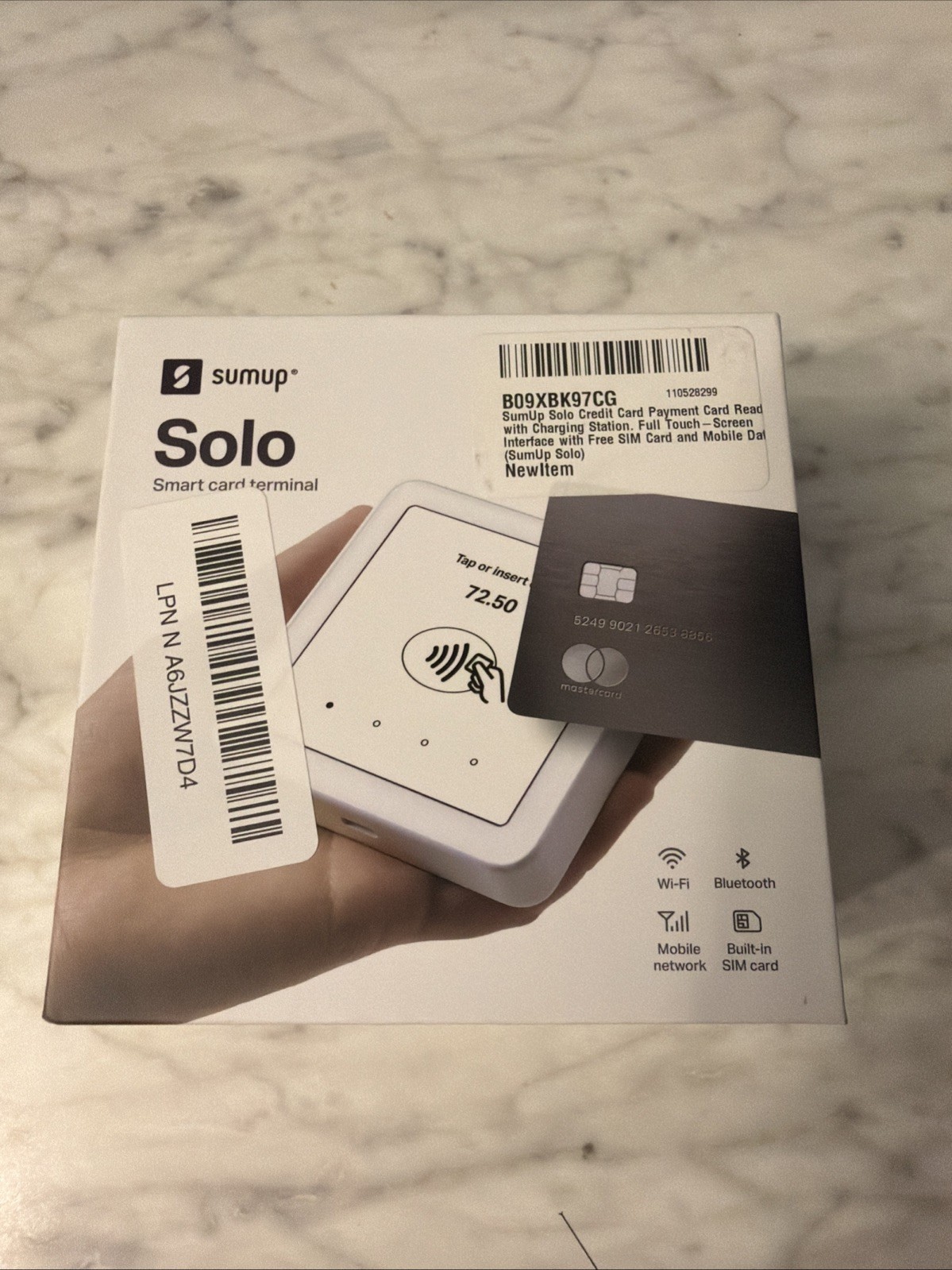 Brand New SumUp Solo Wi-Fi Smart Card Terminal White (815610001)