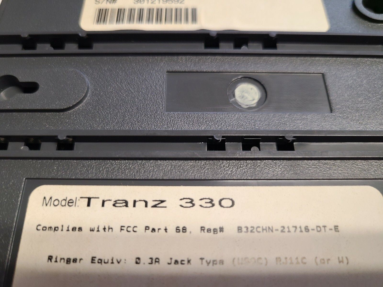 CONCORD EFS MODEL:TRANZ 330 Credit Card Terminal Reader