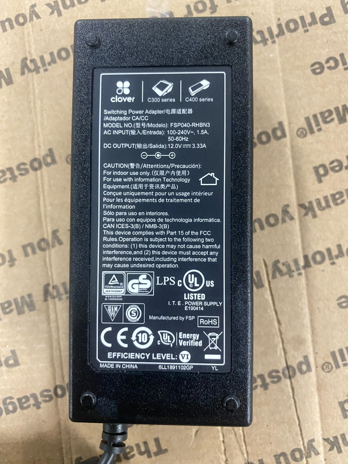 Clover Mini Power Supply Cable Adapter with Cord FSP040-RHBN3