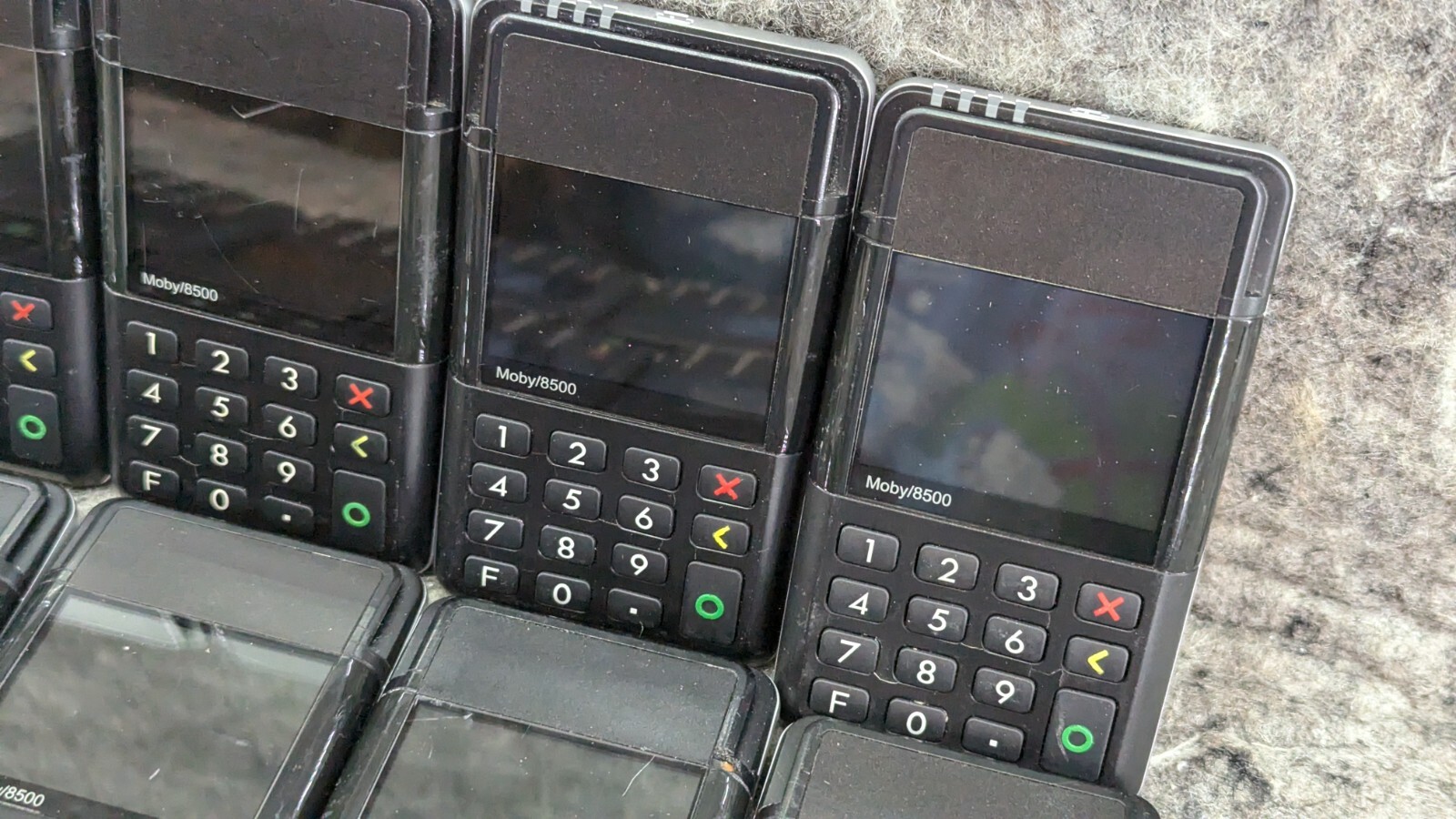 17 x Ingenico Moby/8500 Black Wireless Portable Card Reader Mobile – For Parts