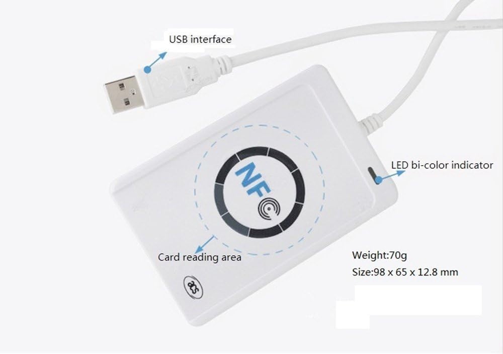 NFC Contactless Card Reader – USB Device with SDK & Mifare IC Cards Included