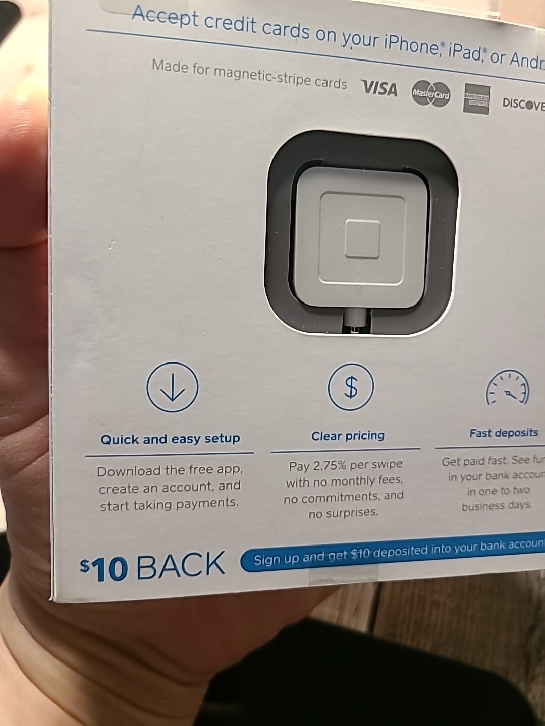 Square Credit Card Reader for iPhone, iPad and Android