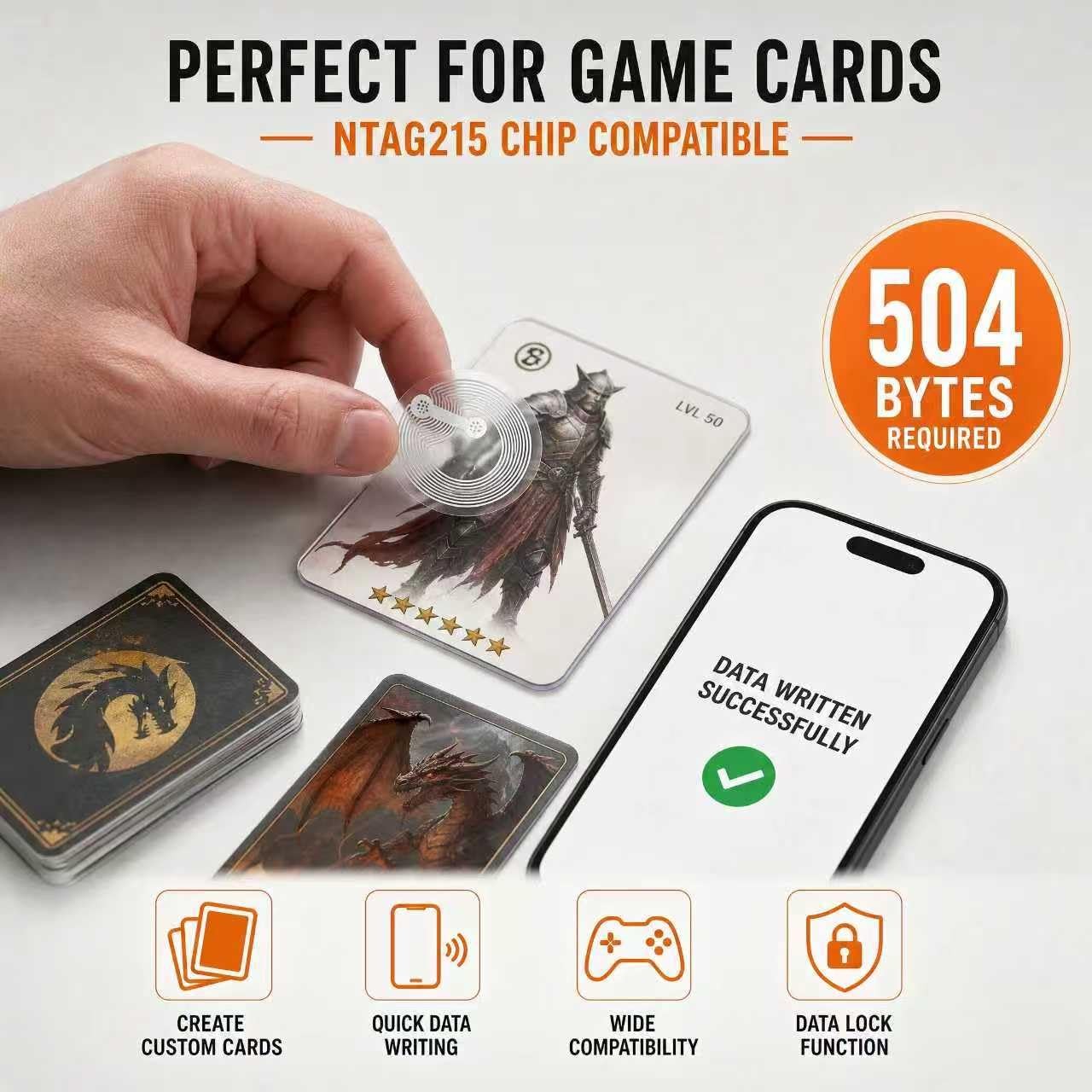 LOYAL SEA 504B NFC Tags NTAG215 60pcs