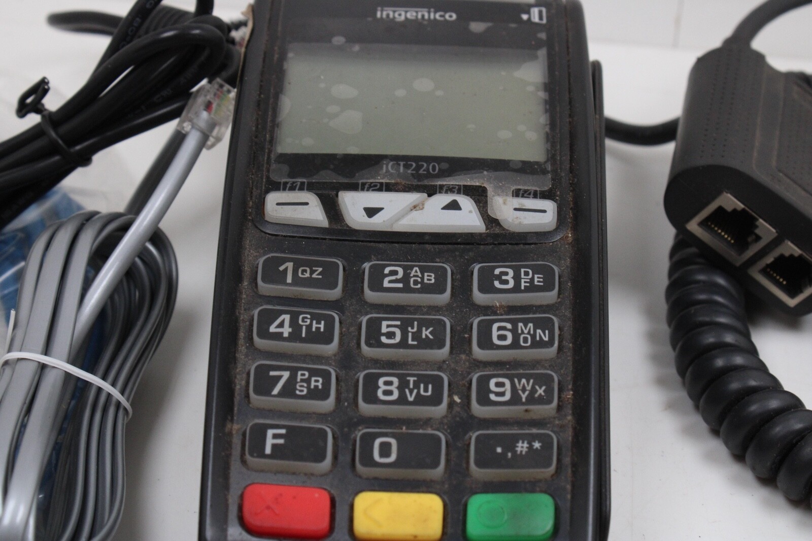 Ingenico ICT220 Credit Card Reader Power Supply USB Cords Tested