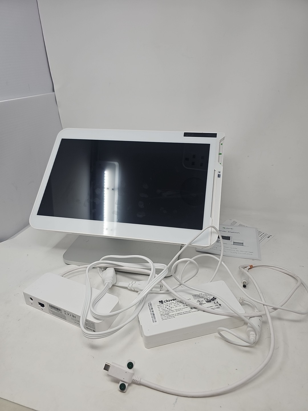 Clover Station C500 POS Point of Sale System With Power Supply And Hub Locked