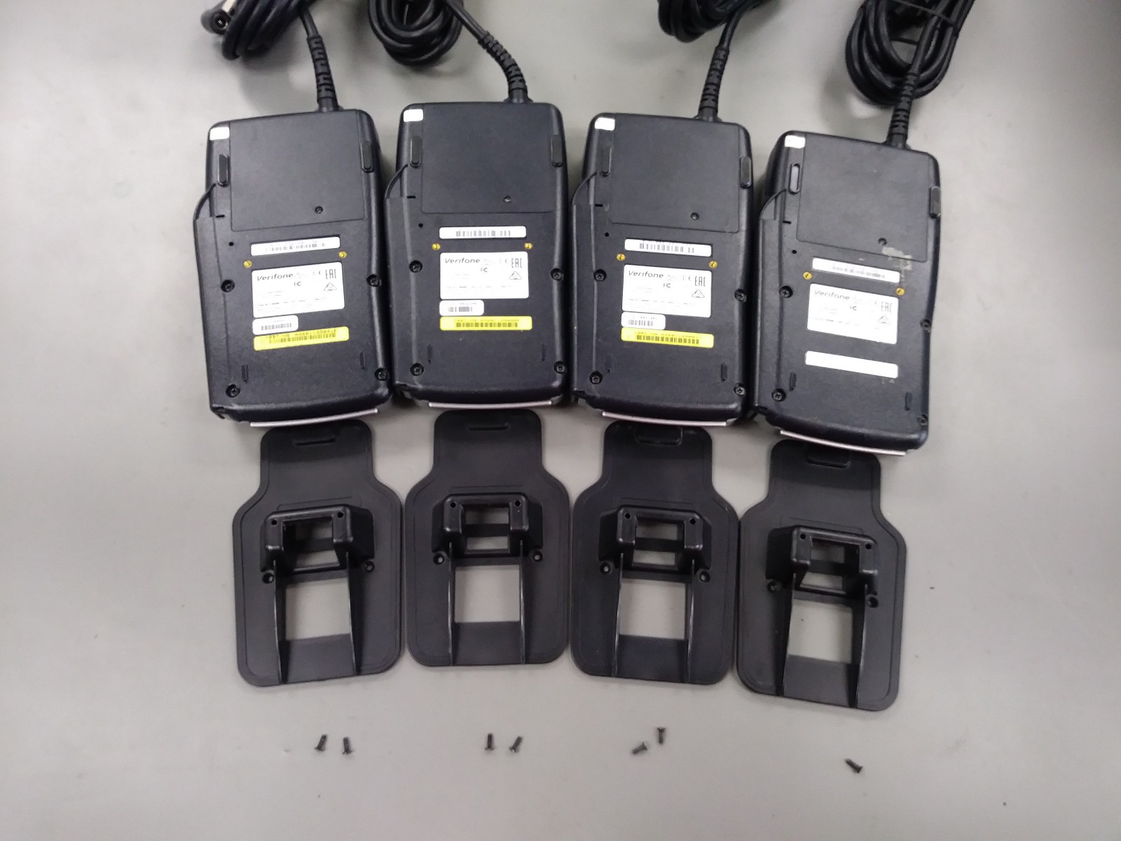 VeriFone VX 805 Pin Pad USB Card Chip Reader Keypad LOT OF 4 – NO POWER SUPPLIES