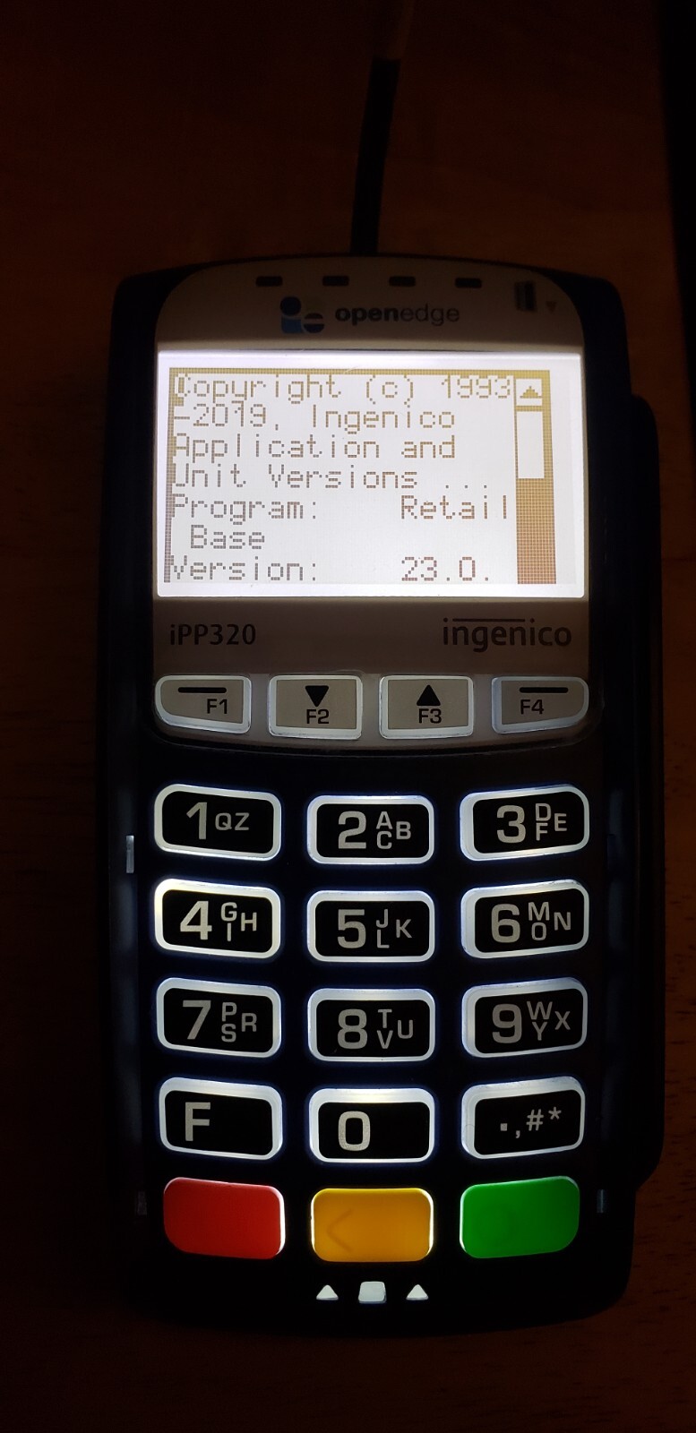 Ingenico iPP320 -11T2390A Credit Card Swipe & Chip Reader Scanner Terminal