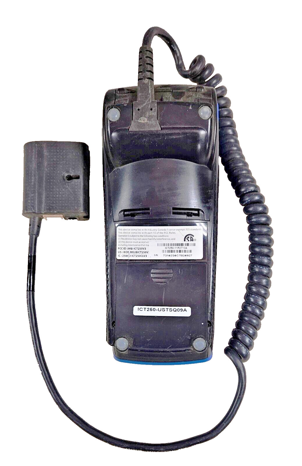 Ingenico Chase iCT250 LCD USB/Ethernet Ports Dual Comm Credit Card Terminal