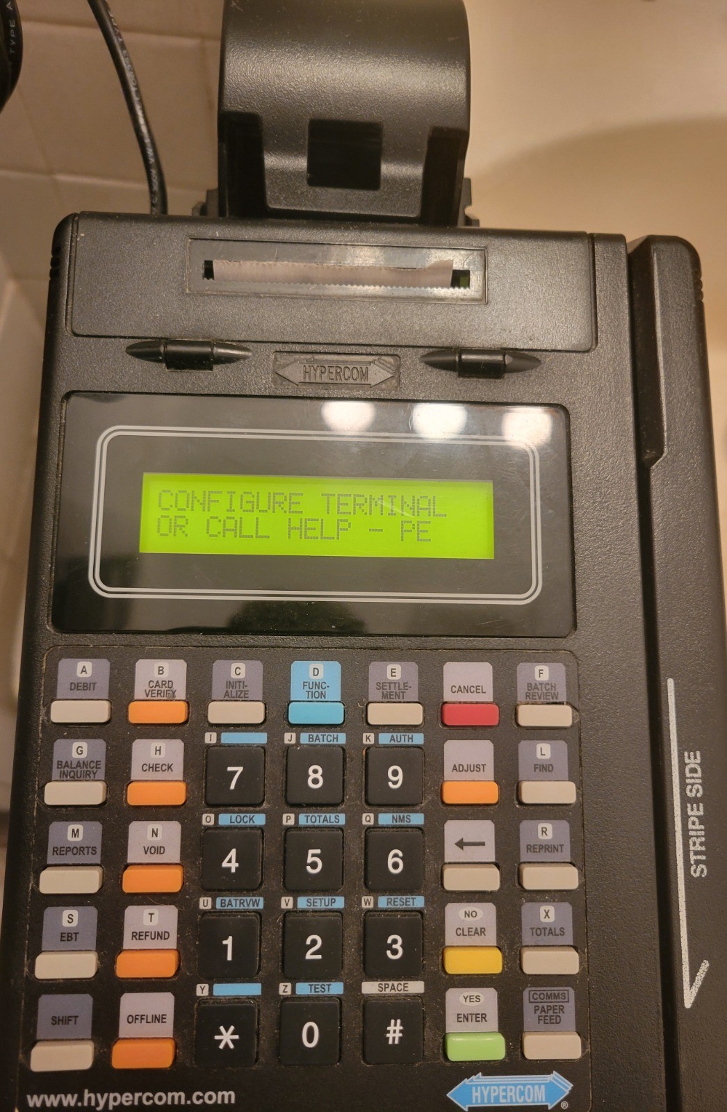 Nice working Hypercom T7 Plus Credit Card Machine