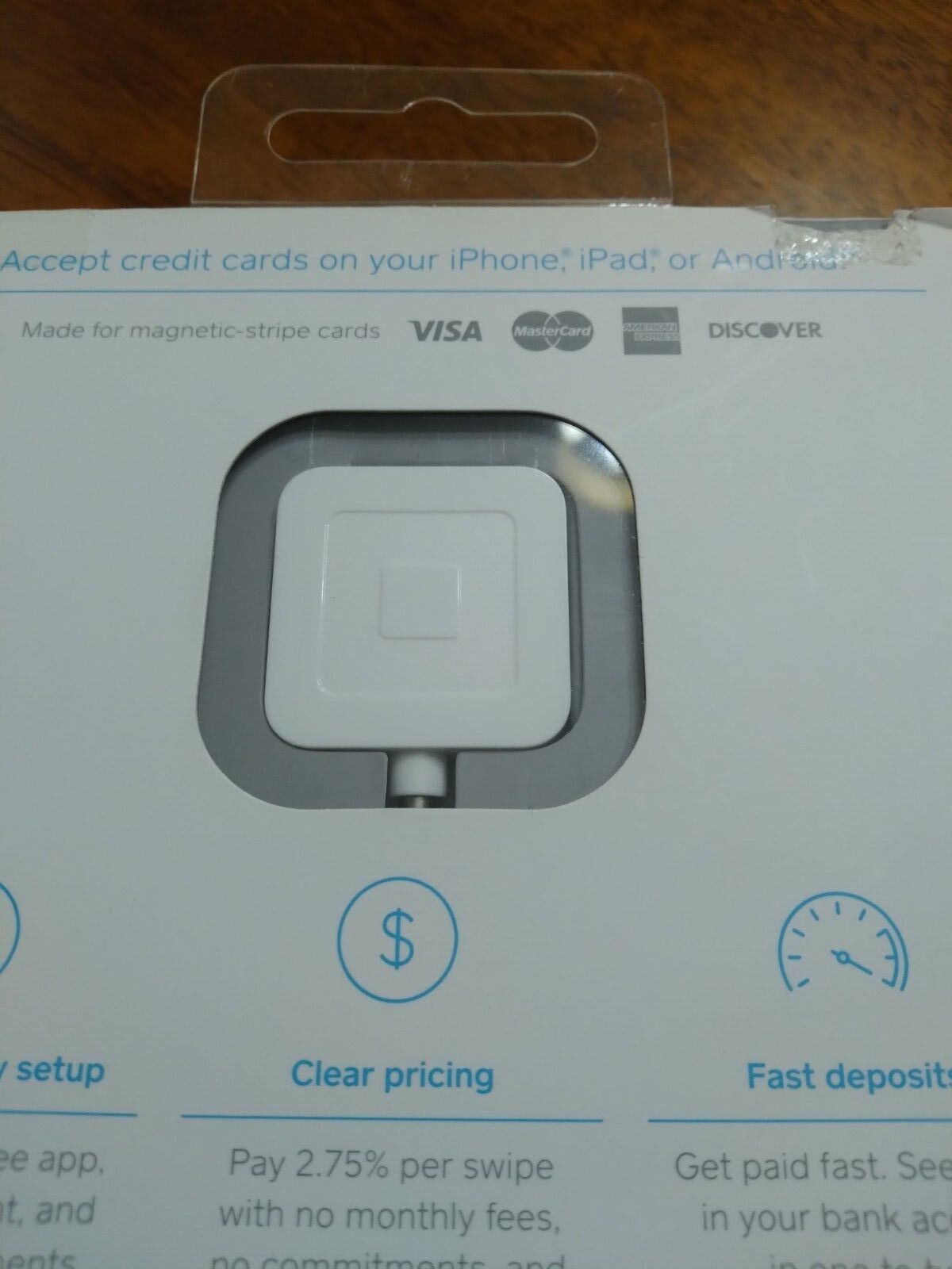Square Card Reader Magstripe Reader Lightly Used Aux Plug Card Reader Portable