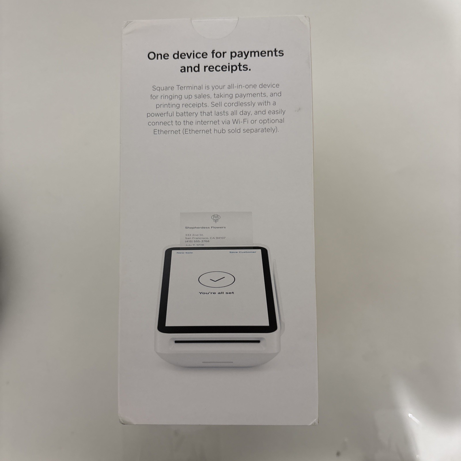 Square Terminal – Credit Card Reader Machine Mobile POS SPD2-01 NEW SEALED