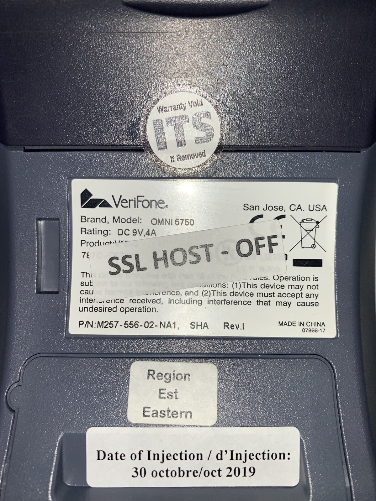 VeriFone VX570 Credit Card OMNI 5750 No Cords (Please Read Description)