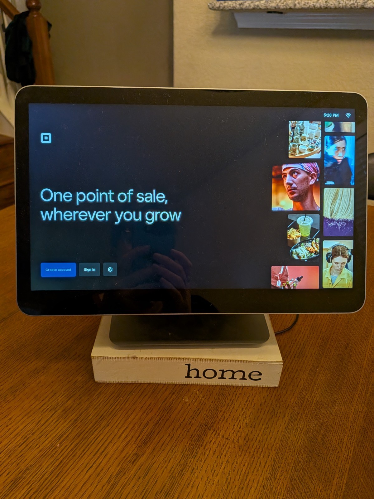 Square Register SPB1-01 POS System Dual Screen Terminal Tested Working w/ Stand