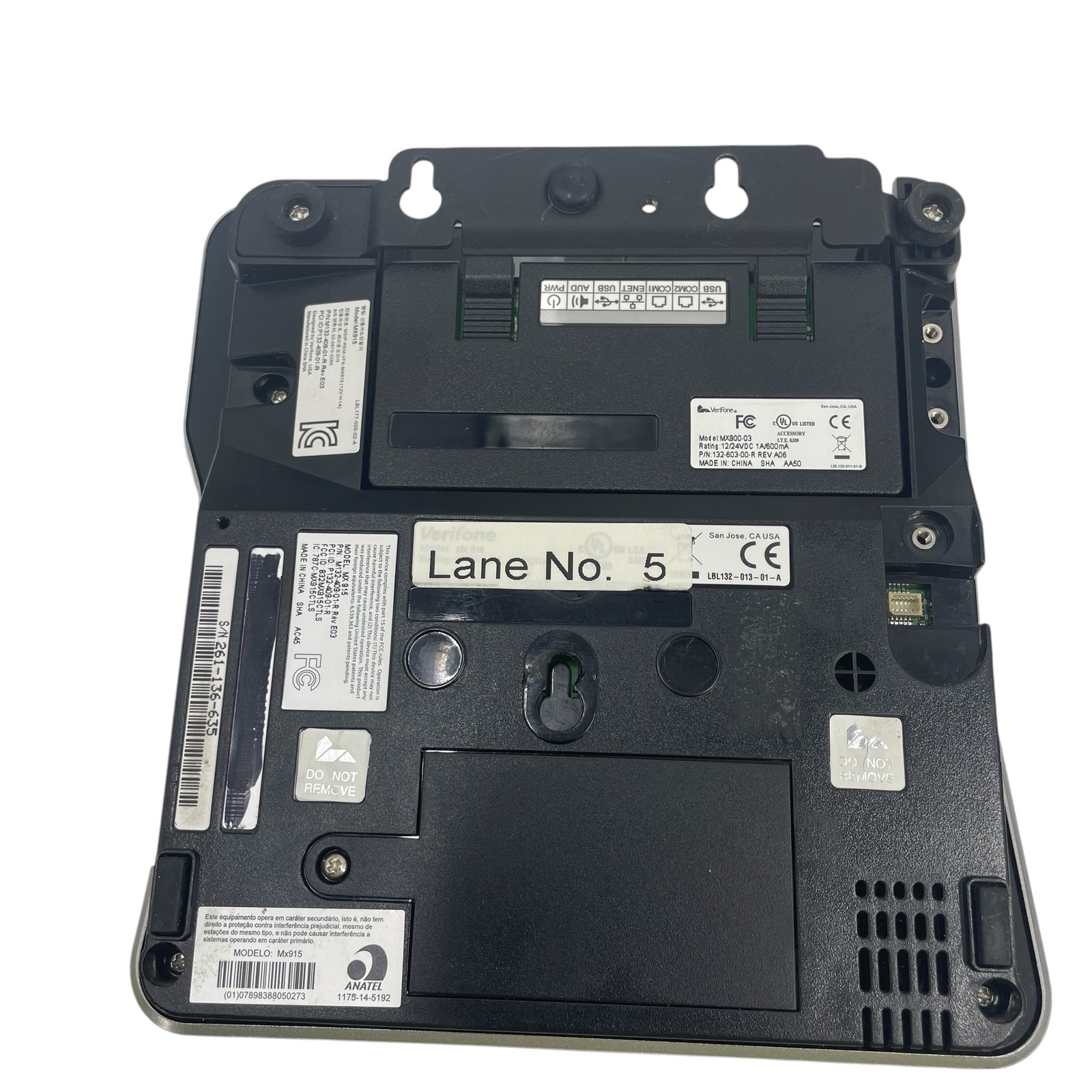 LOT OF 5 VeriFone MX915 Credit Card Terminal Machine #L5678 (AR)