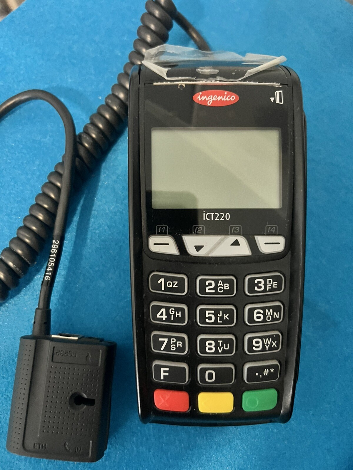 Ingenico ICT220 Credit Card Terminal EMV/CHIP Reader Power With Accessories
