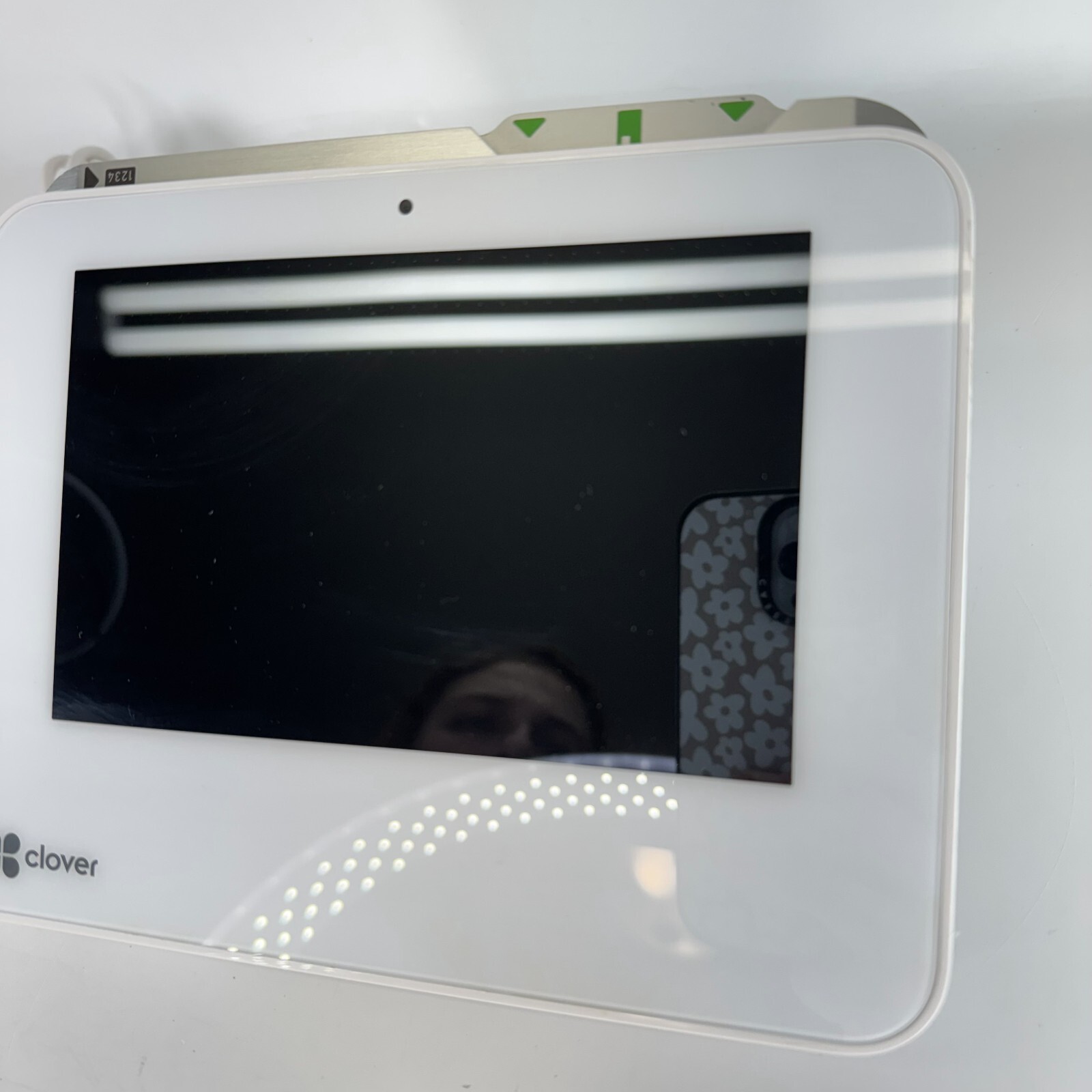 Clover Mini 2nd Generation C302U Credit Card Reader POS System White Corded